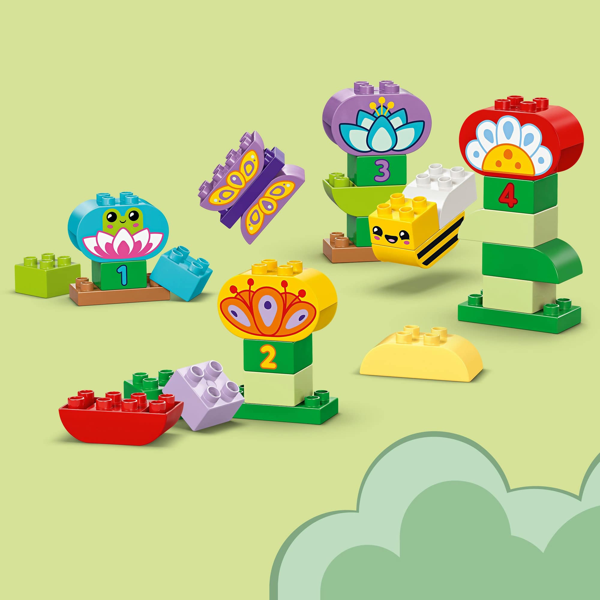LEGO® DUPLO® Town Creative Garden & Flowers Color-Sorting Stacking Toy 10444