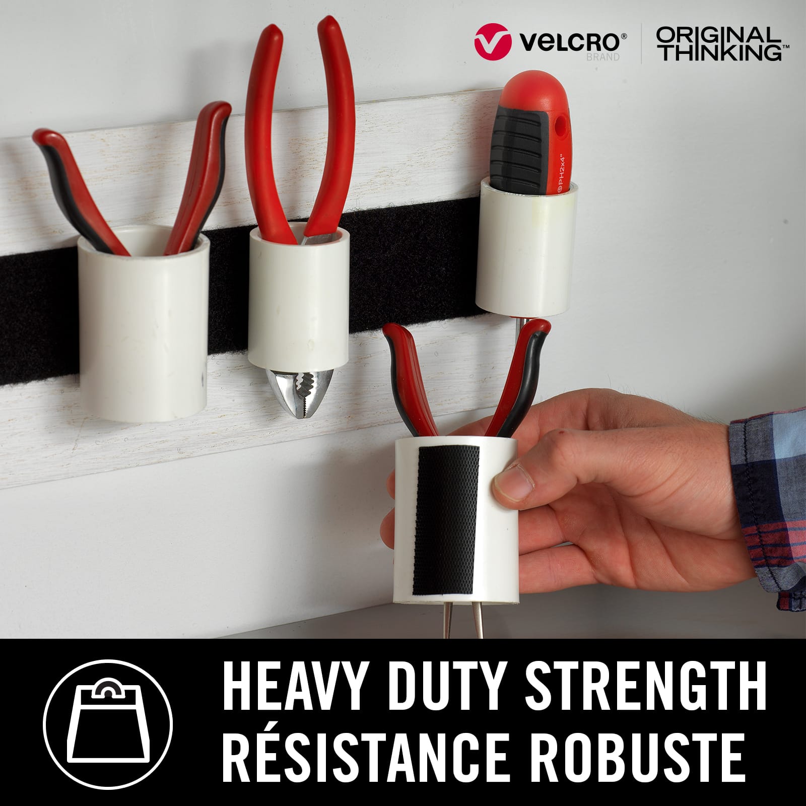 VELCRO® Brand Industrial Strength White Adhesive Roll