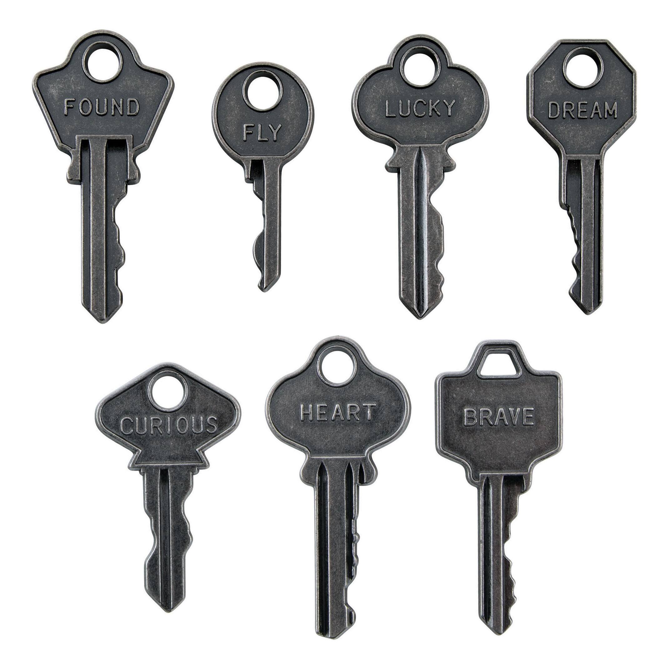 Tim Holtz&#xAE; Idea-Ology&#xAE; Metal Word Keys, 7ct.