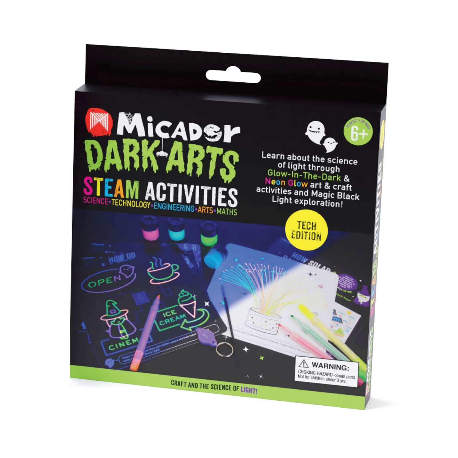 Micador&#xAE; Dark Arts Glow S.T.E.A.M. Tech Activity Set