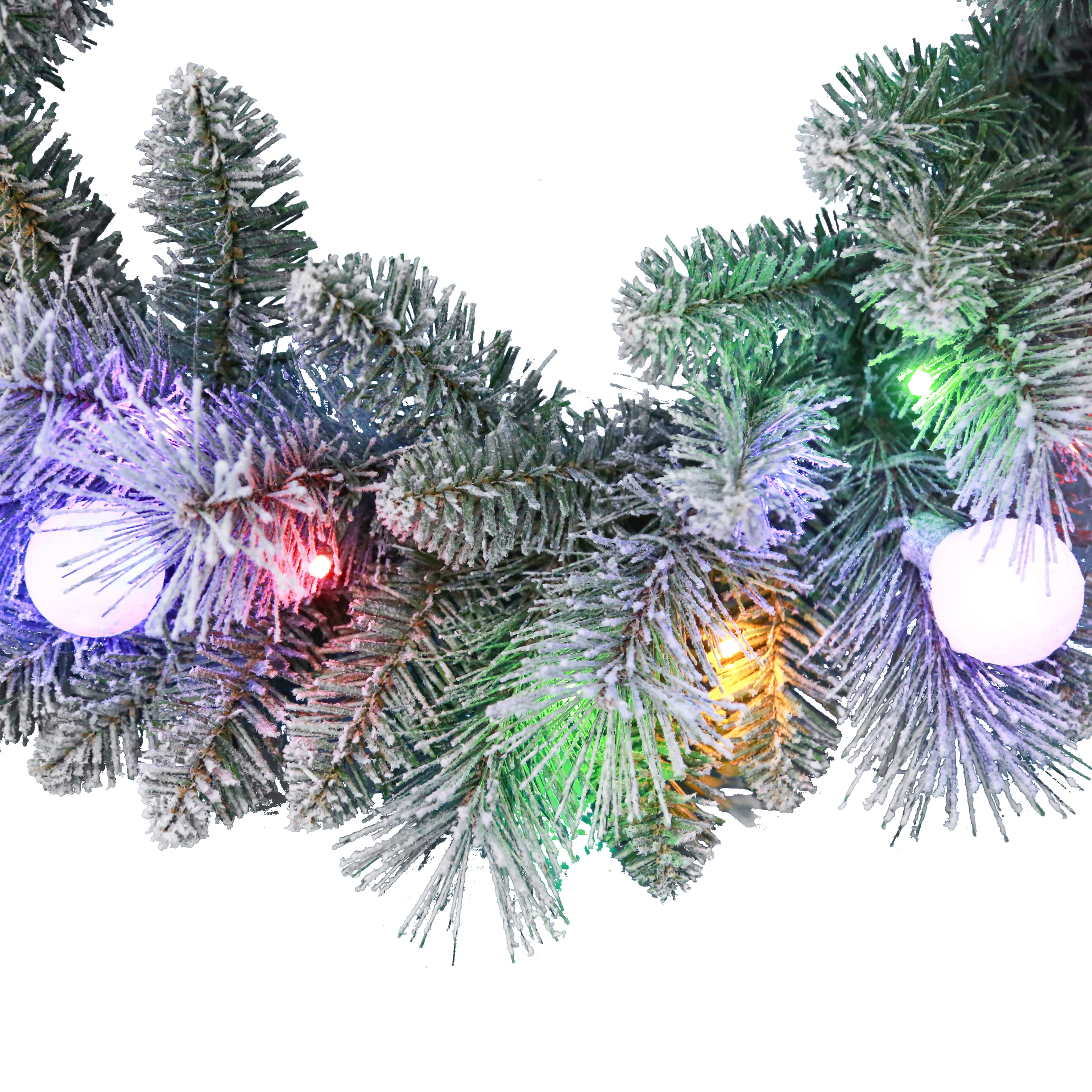 24&#x22; Pre-Lit Glacier Fir Wreath by Ashland&#xAE;