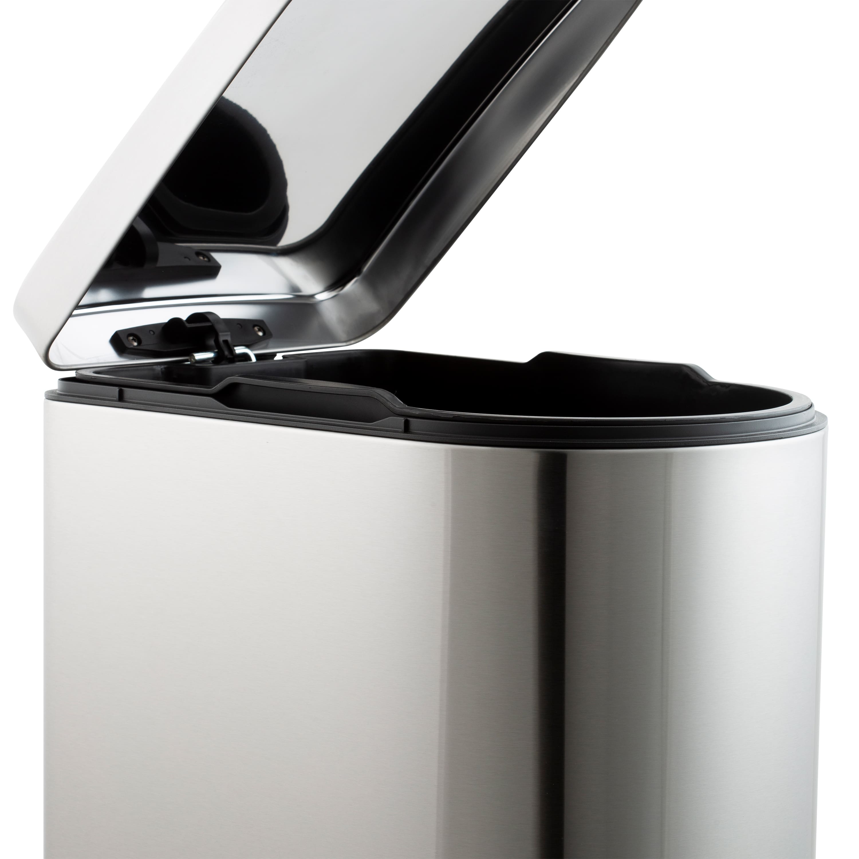 Organize It All 2 Pack Stainless Steel Trash Bins