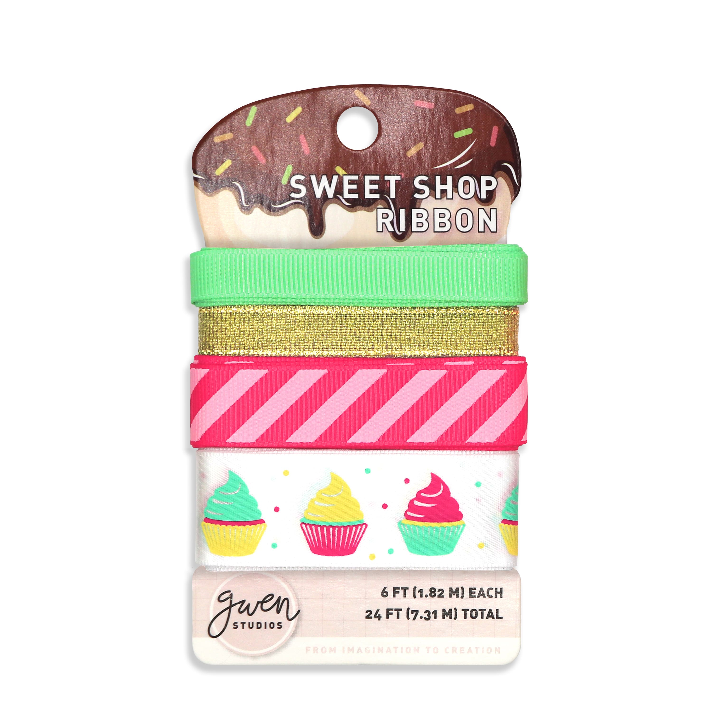 Gwen Studios Cupcakes Printed Ribbon Pack