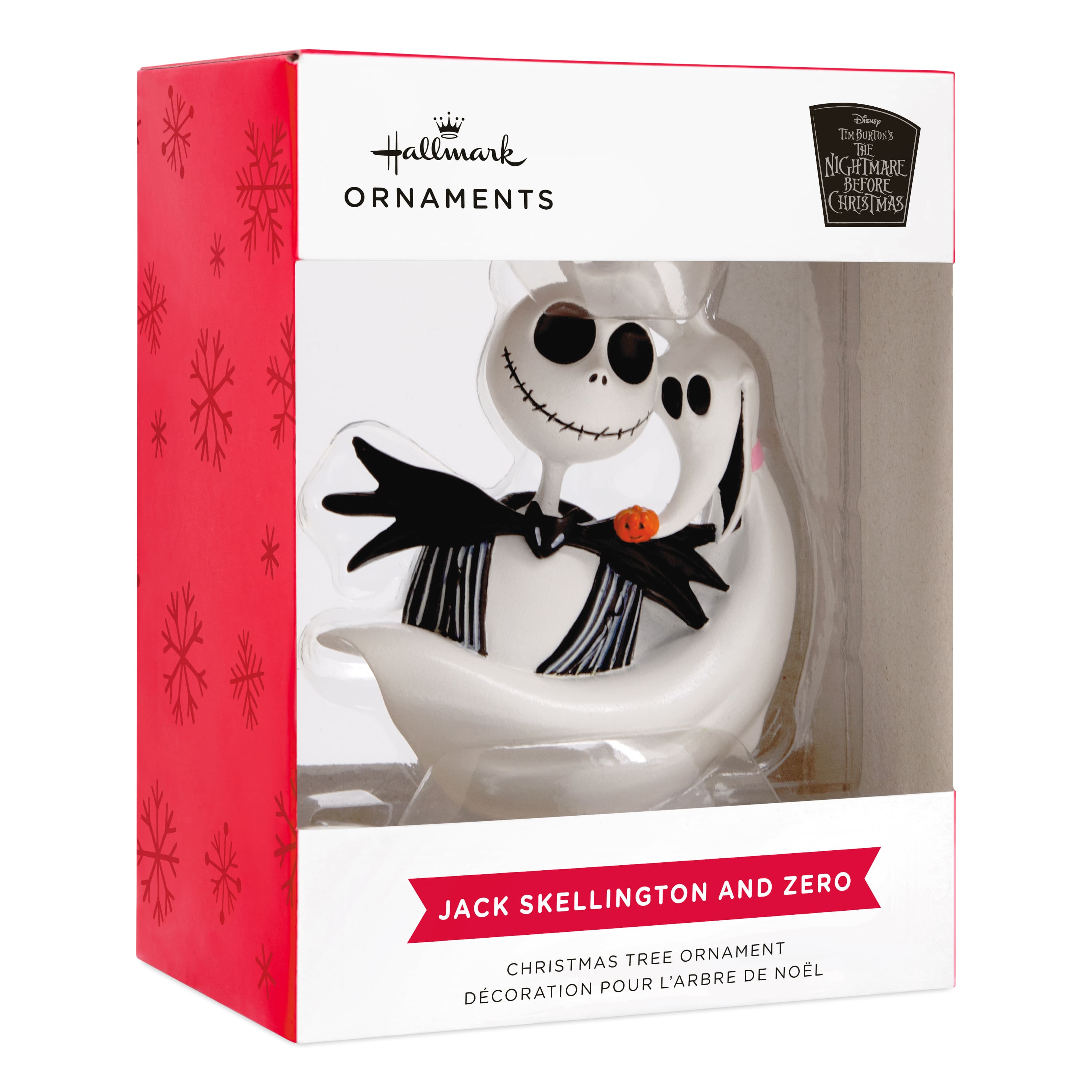 Hallmark Disney&#xAE; 3.25&#x22; The Nightmare Before Christmas Jack Skellington &#x26; Zero Ornament