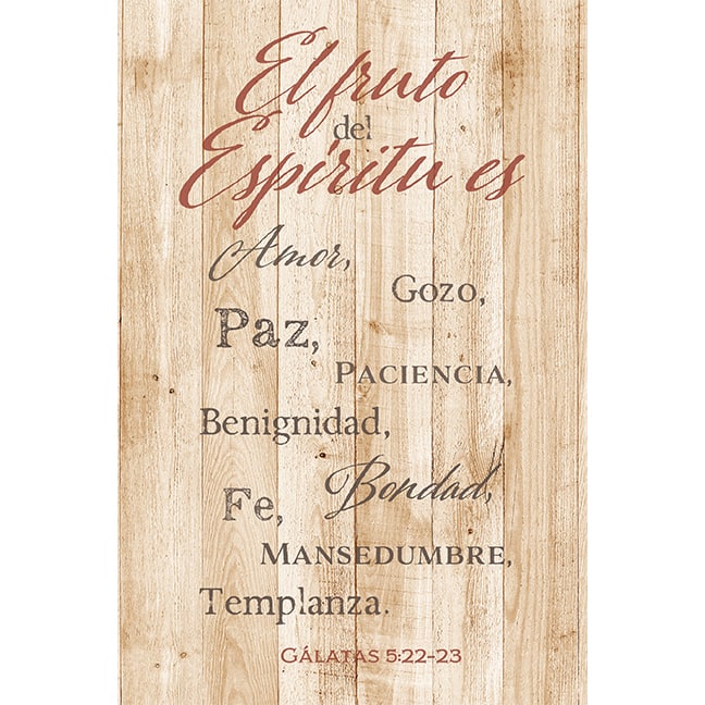 El Fruto Del Esp&#xED;ritu Es: The Fruit of the Spirit Wall Plaque