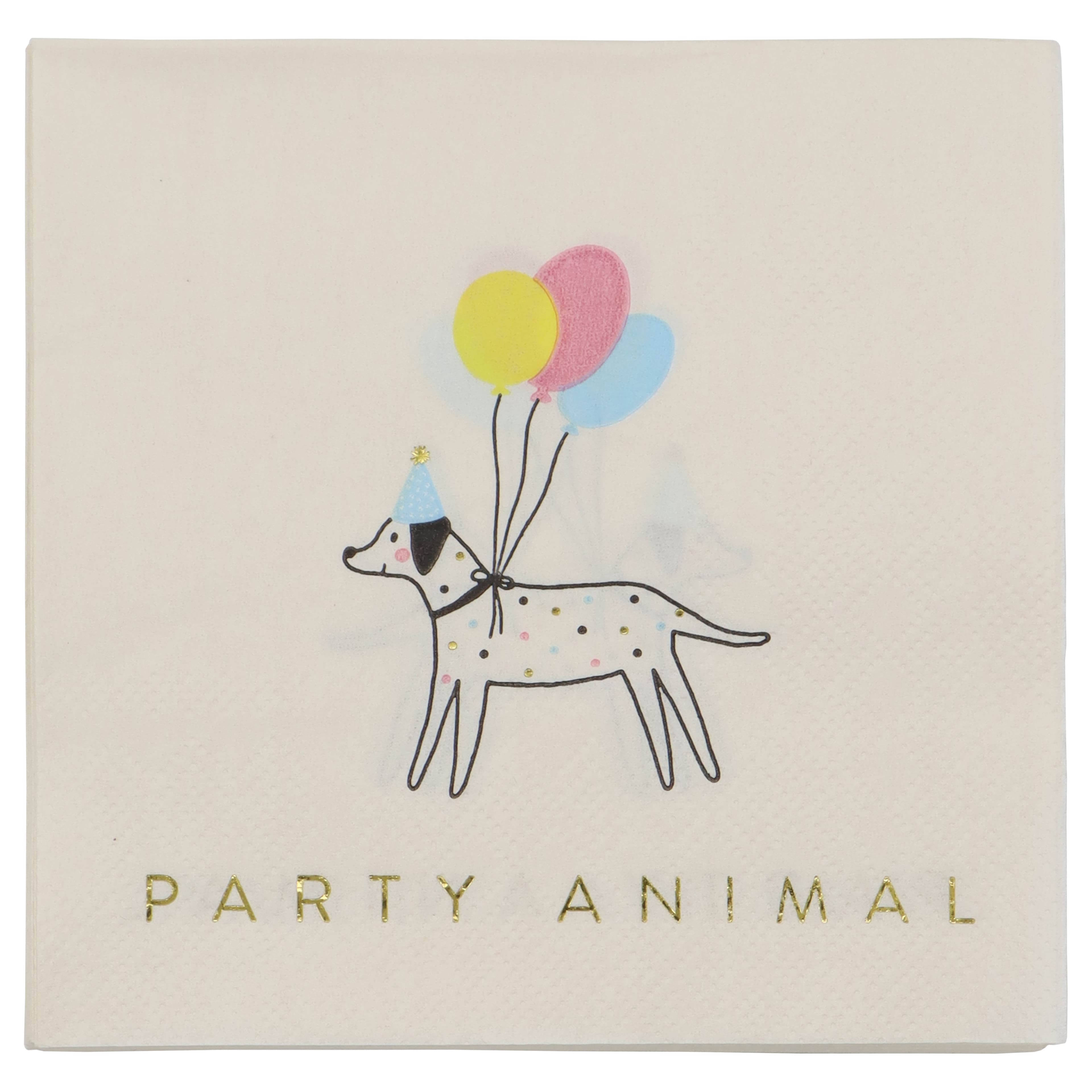 Party Animal Beverage Napkins, 20ct. by Celebrate It&#x2122;