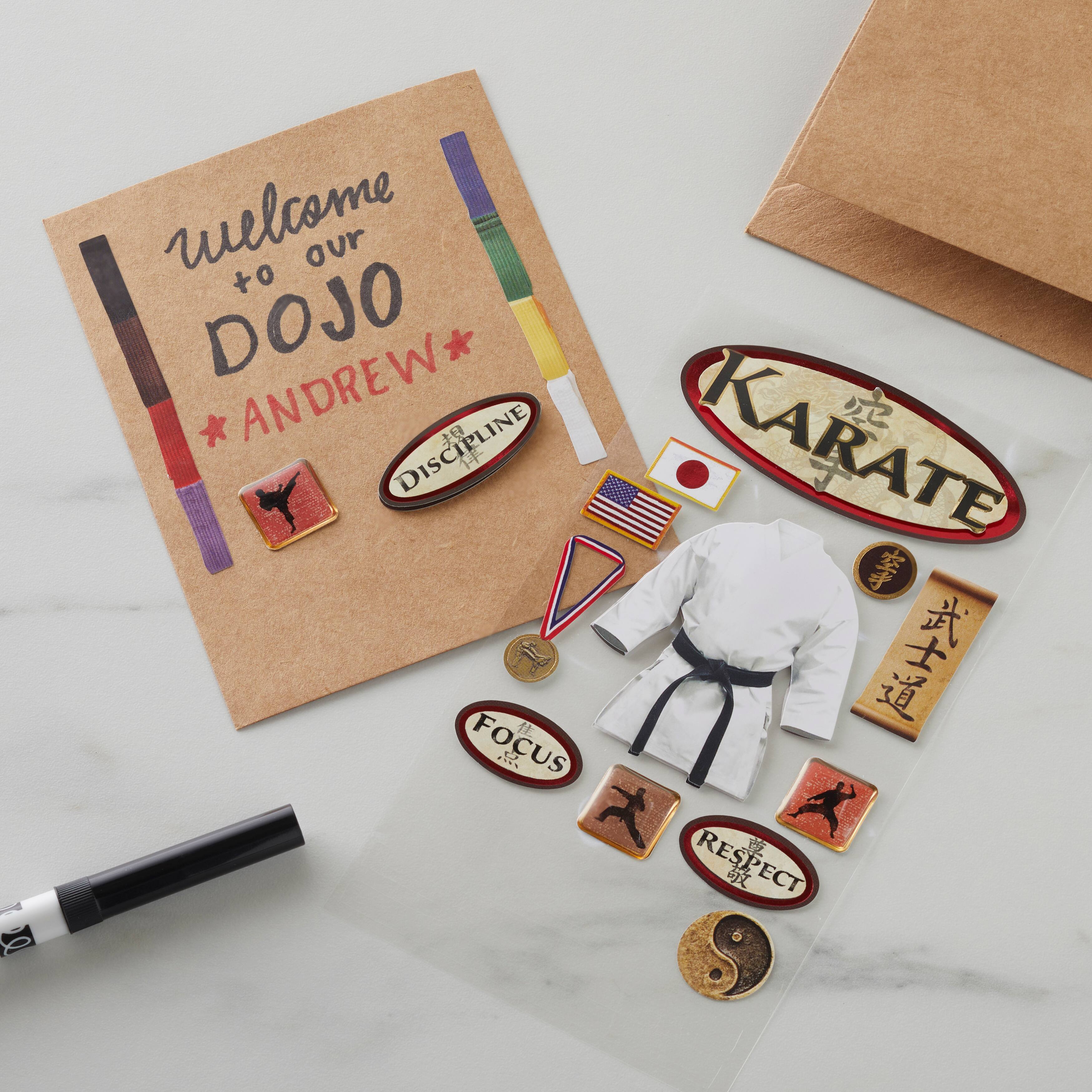 12 Pack: Karate Stickers by Recollections™