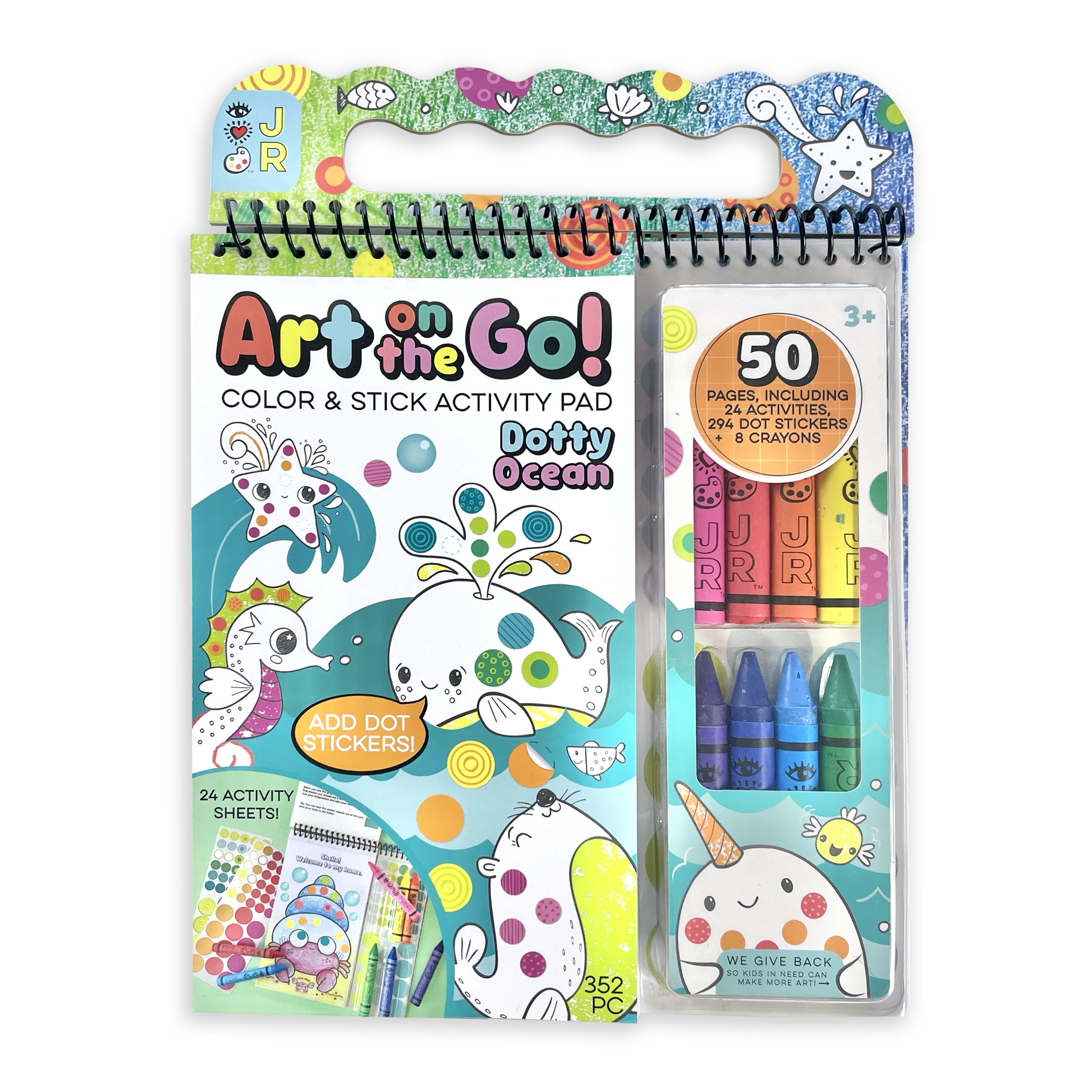 Bright Stripes iHeartArt Art on the Go! Going Dotty Ocean Activity Pad
