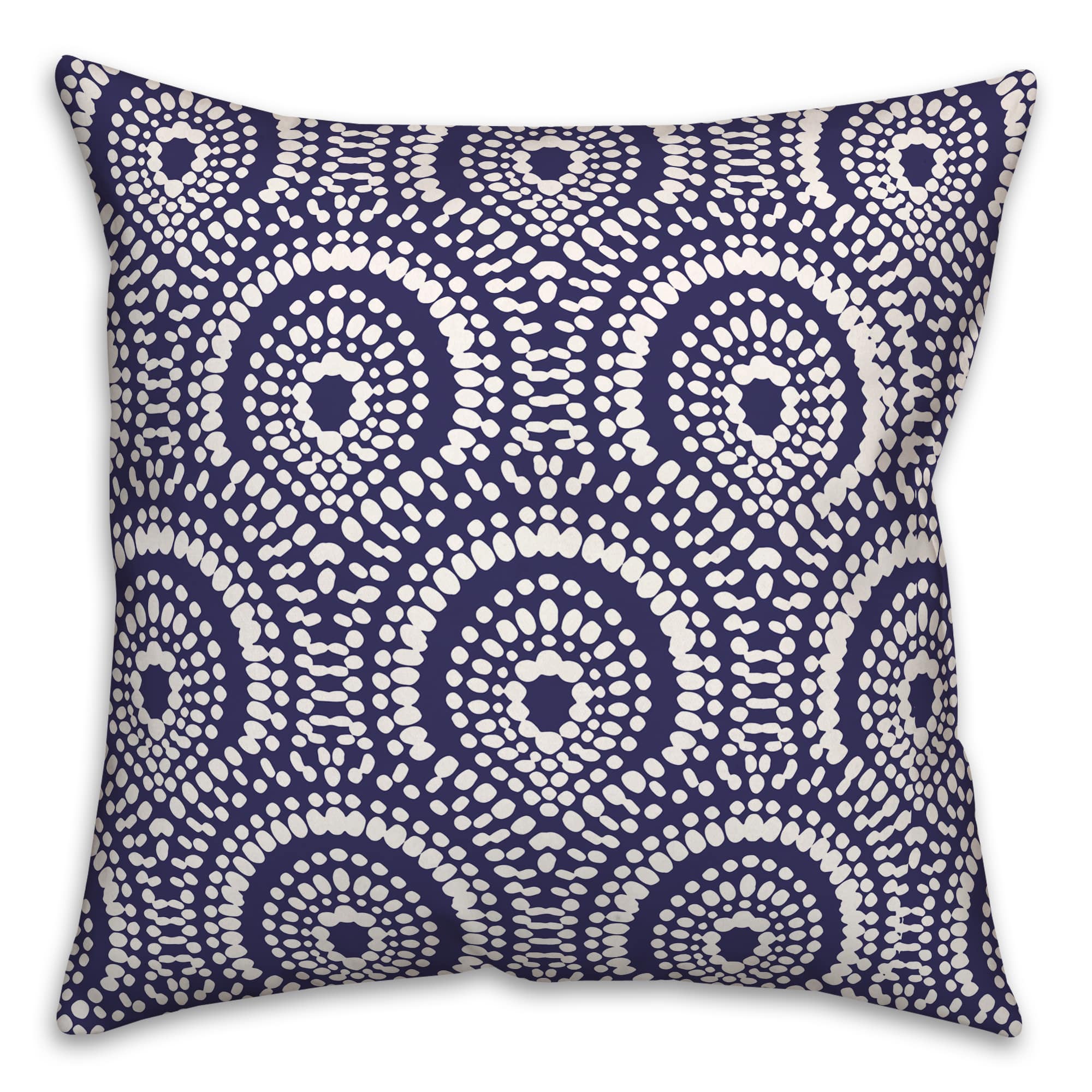 18" x 18" Fan Pattern Indoor/Outdoor Throw Pillow