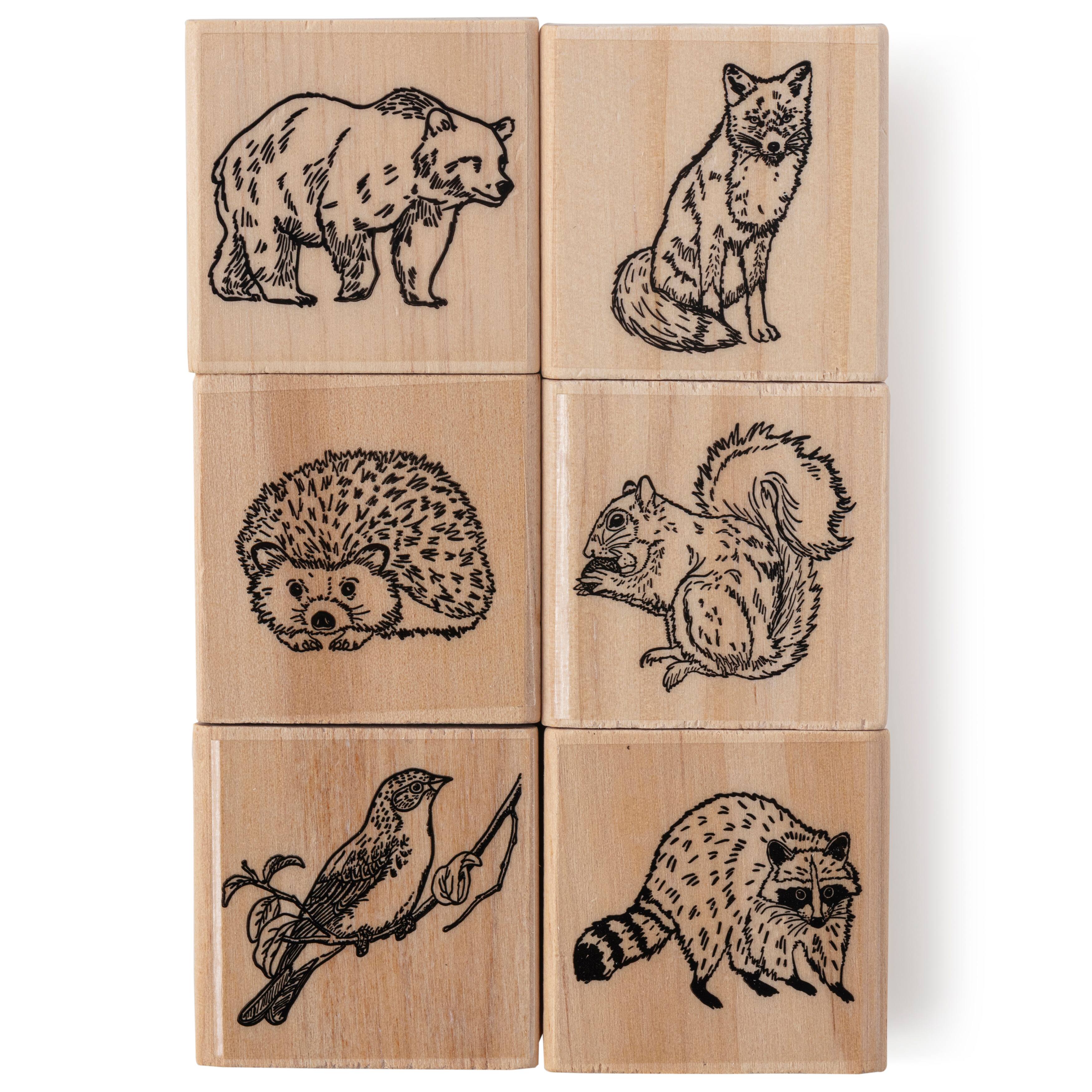 6 Pack: Woodland Animals Stamp Set by Recollections™