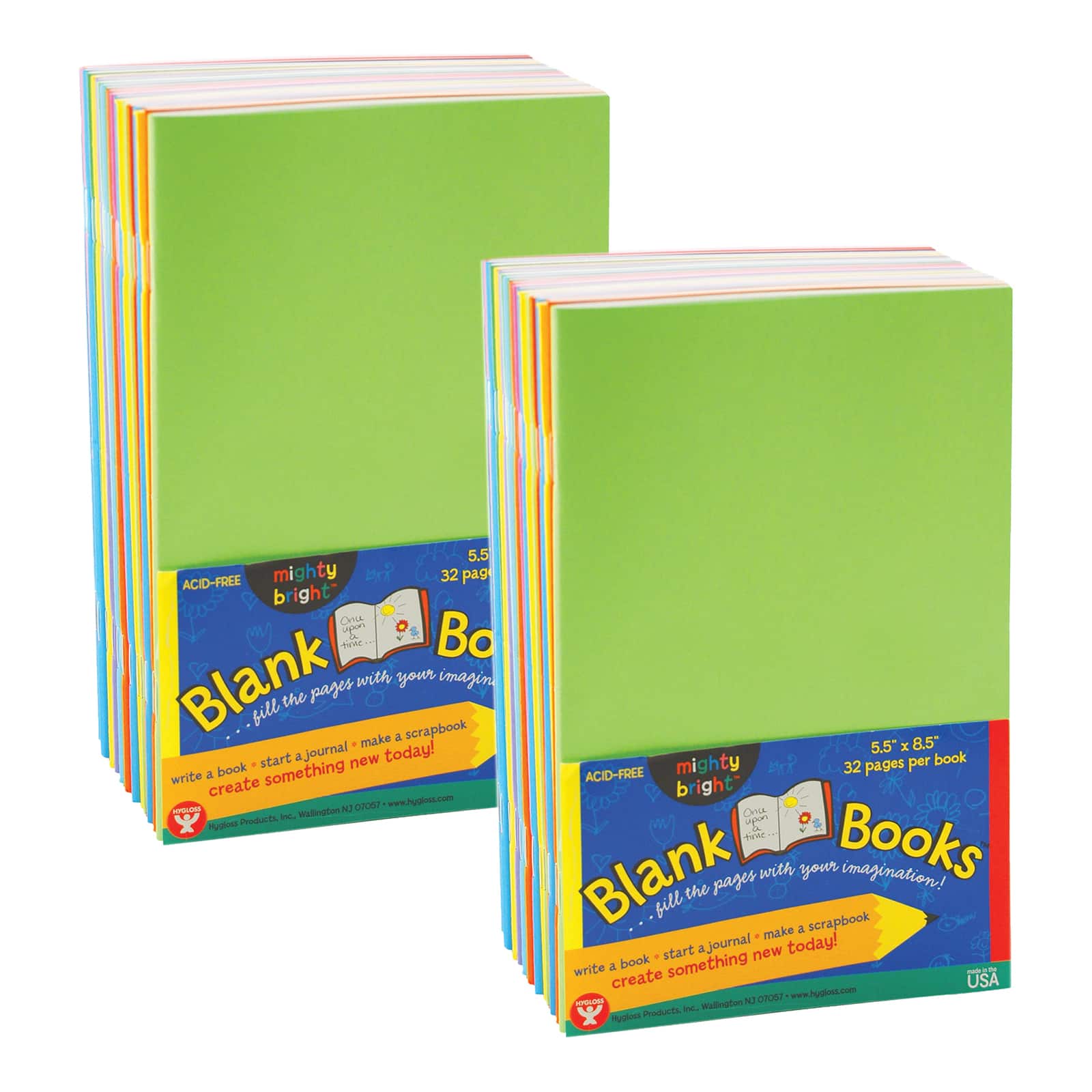 Hygloss® 5.5" x 8.5" Blank Paperback Books, 2 Packs of 10