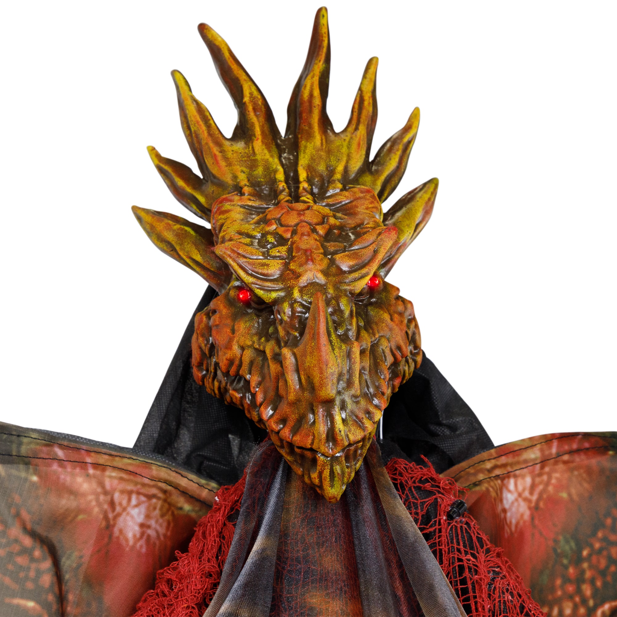 Lighted and Animated Standing Dragon Man with Sound Halloween Figure - 5.75&#x27;