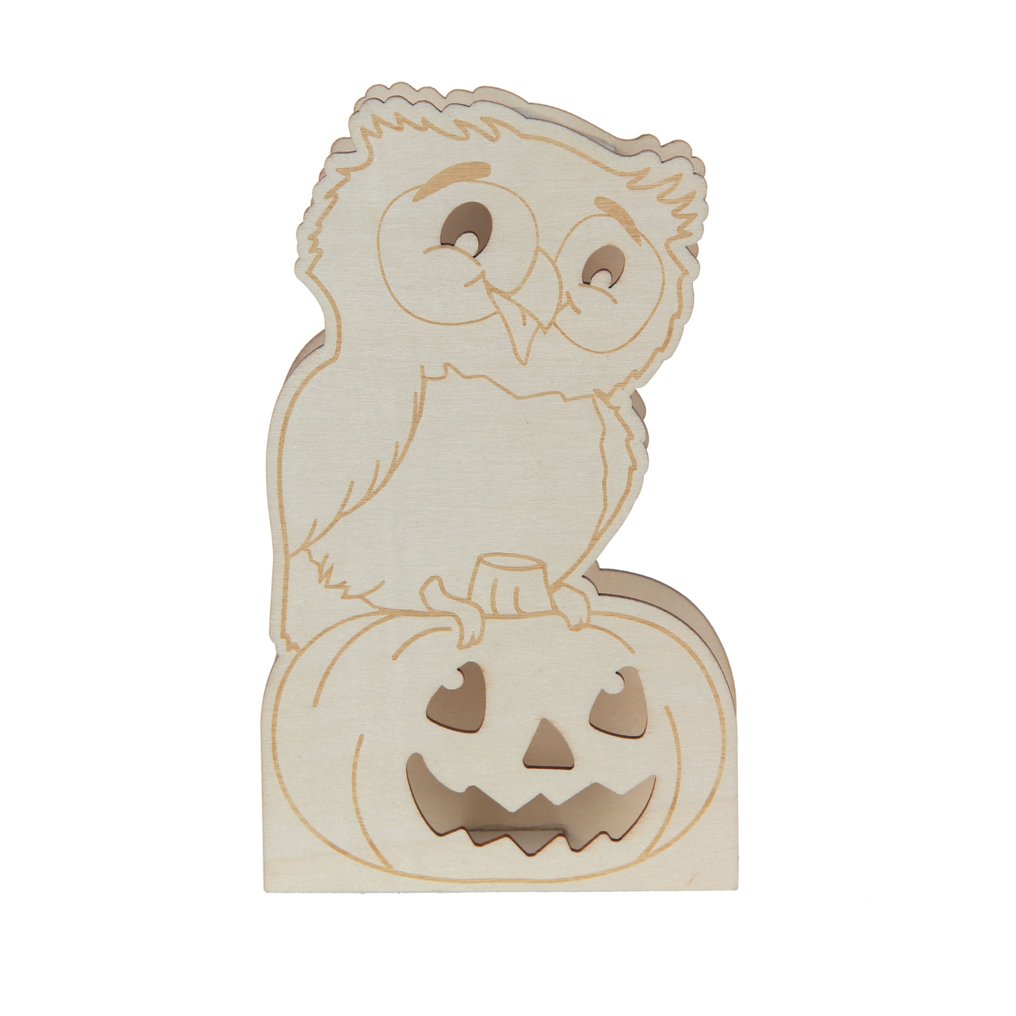 7" Owl DIY LED Plywood Décor by Make Market®