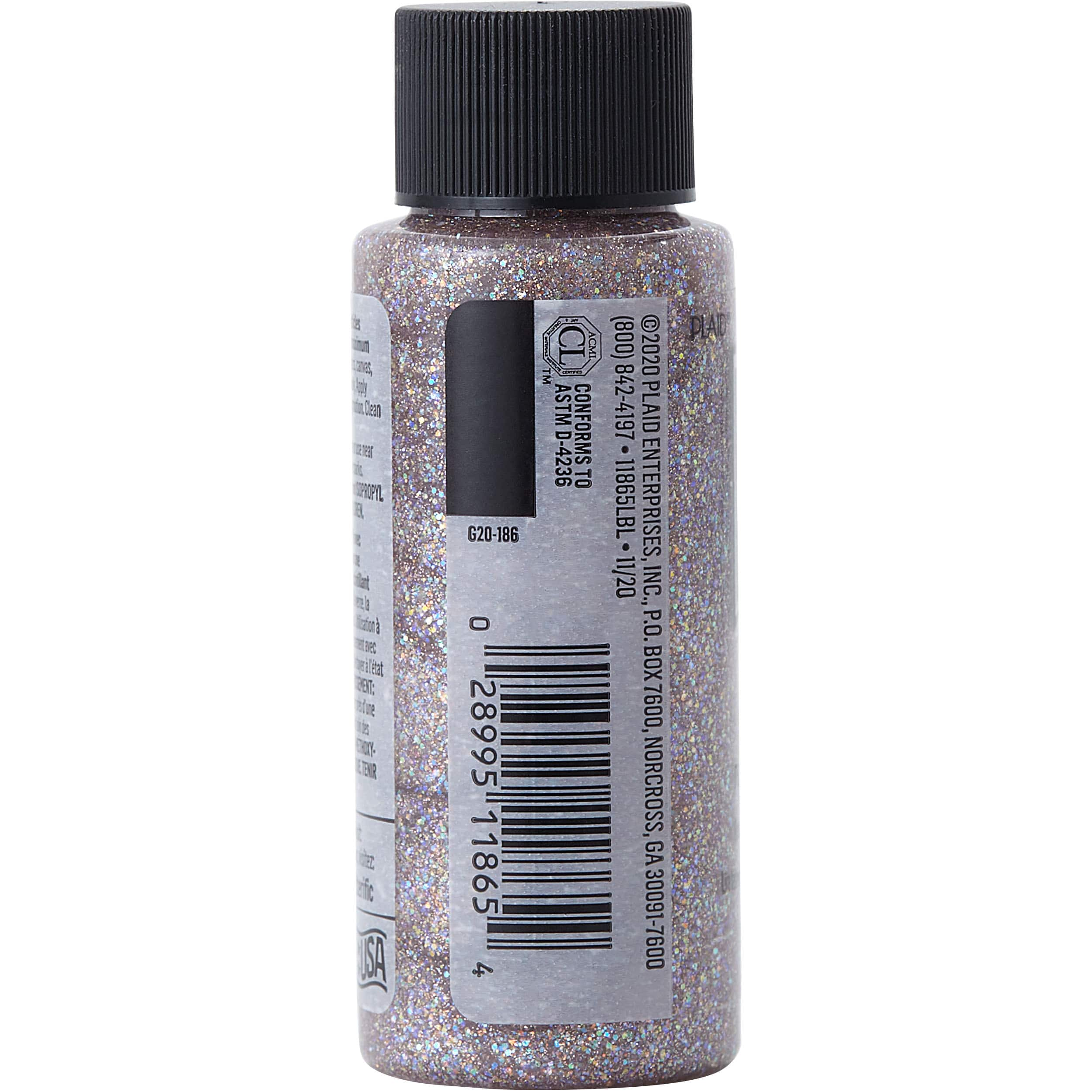 12 Pack: FolkArt® Glitterific Fine™ Glitter Acrylic Paint