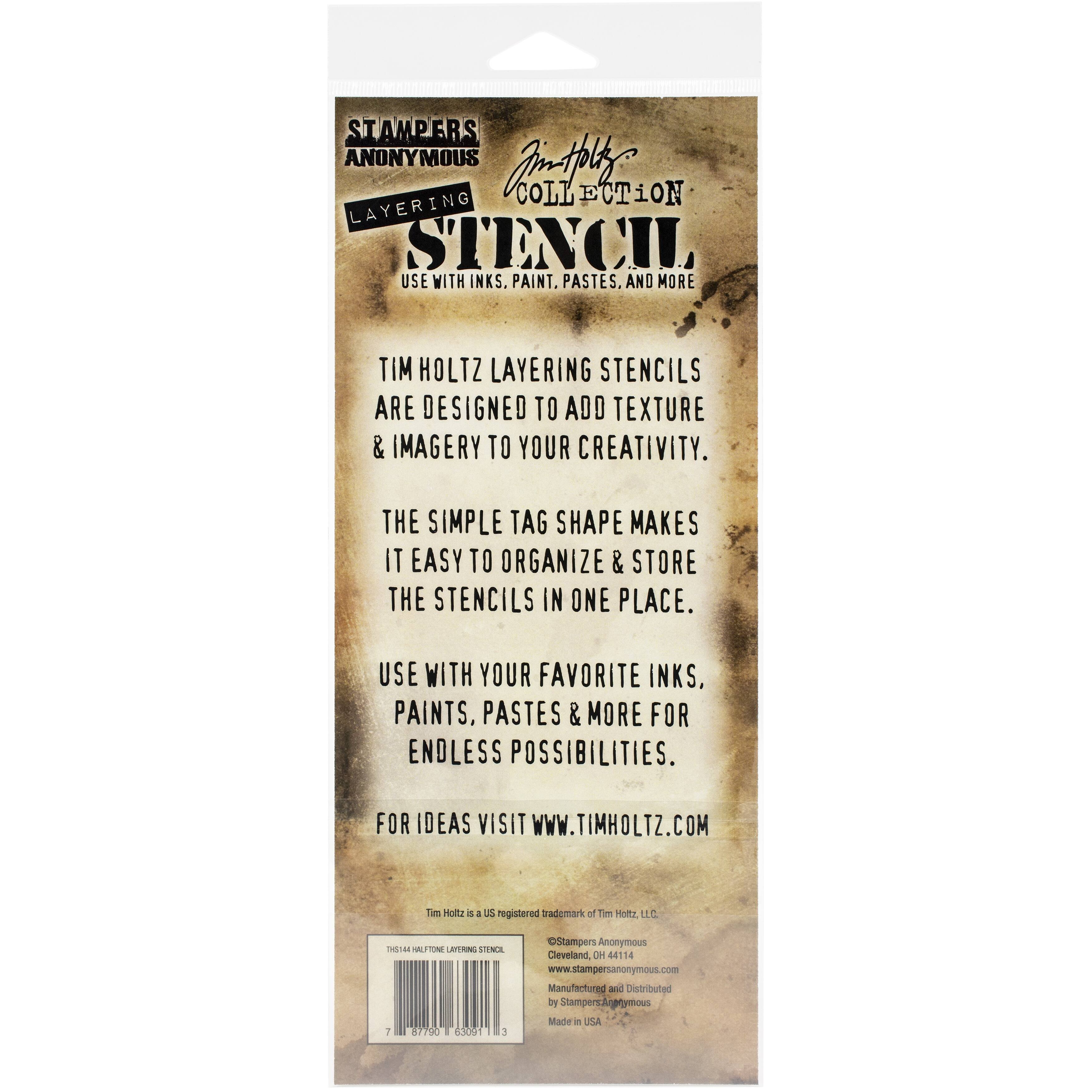 Stampers Anonymous Tim Holtz® Halftone Layered Stencil