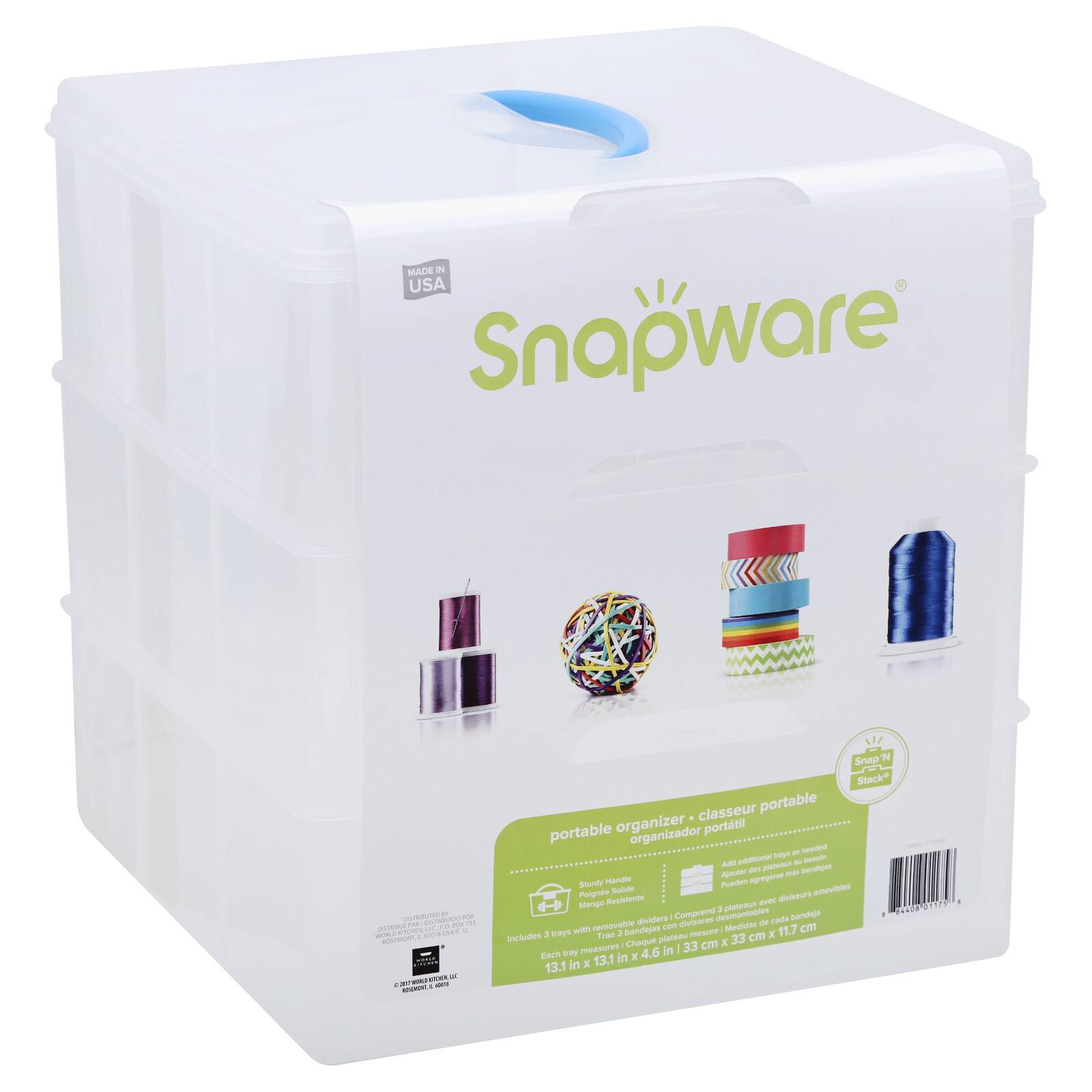 Find the Snapware® Snap N' Stack® 13" x 13" Square Portable Organizer at Michaels