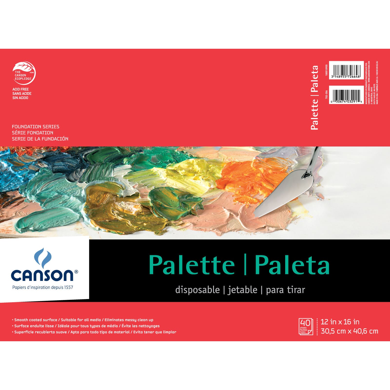 Canson&#xAE; Foundation Series Disposable Palette Pad
