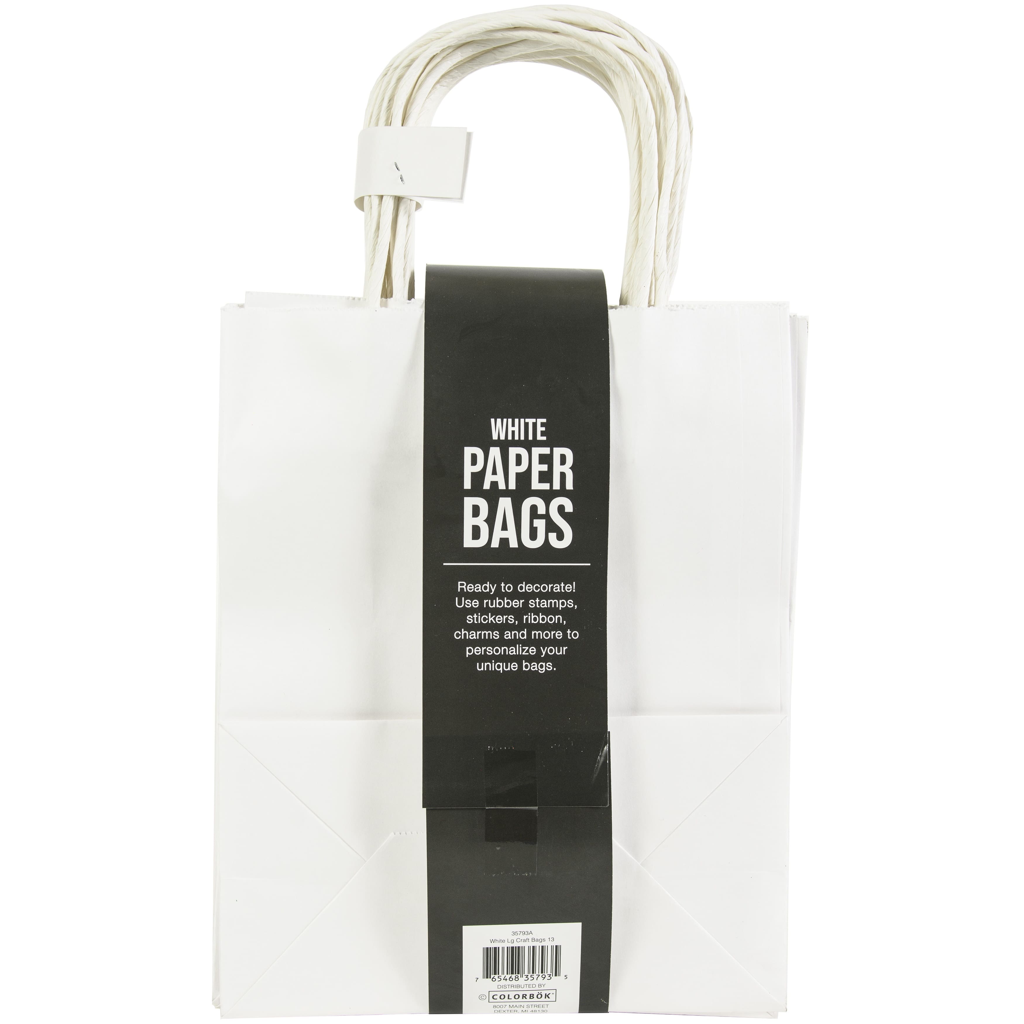 American Crafts™ Large White Craft Bags