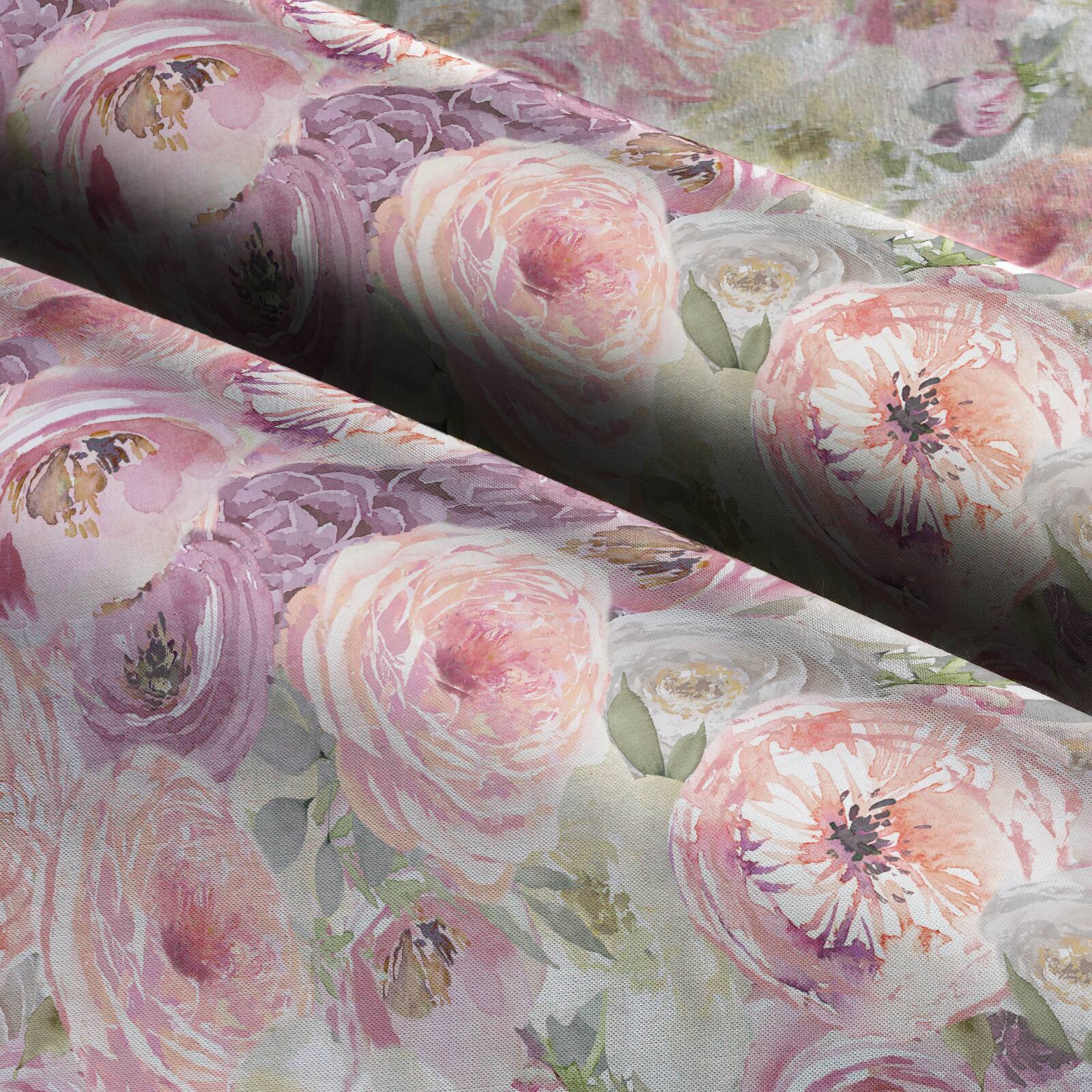 Suzanne Nicoll Peony Packed Floral Cotton Fabric