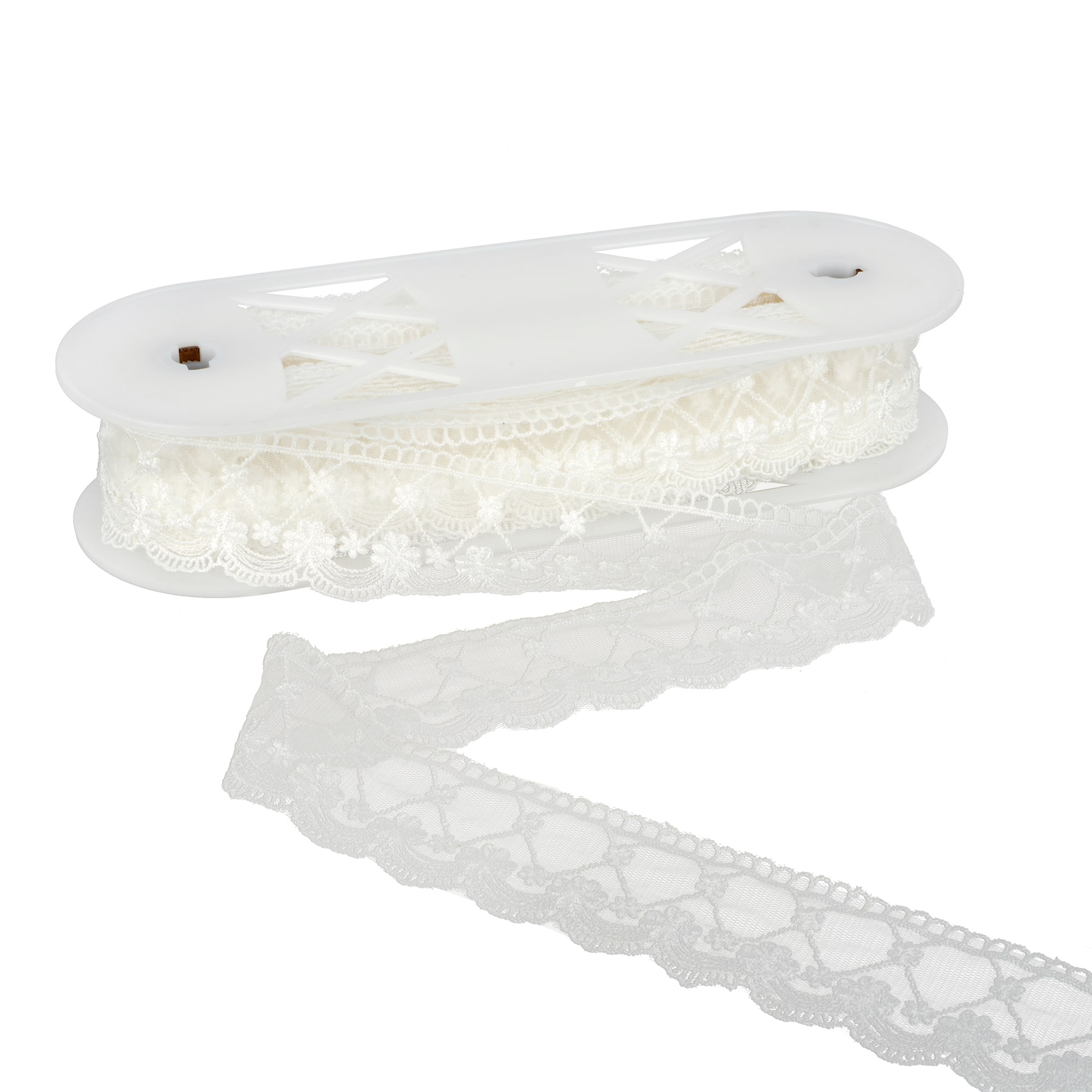 2&#x22; White Floral Embroidered Lace Trim by Celebrate It&#xAE;