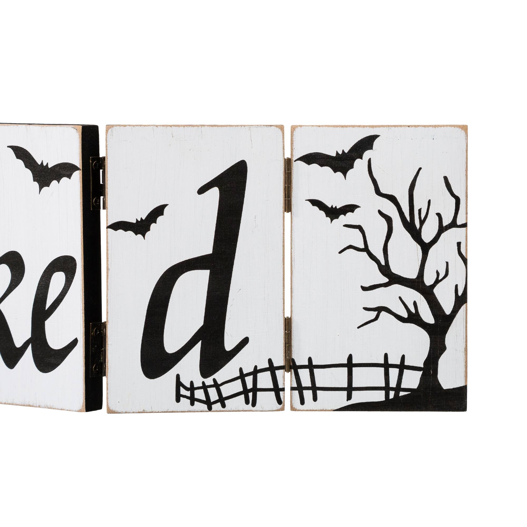 Glitzhome® 20" Halloween Hinged Table Sign