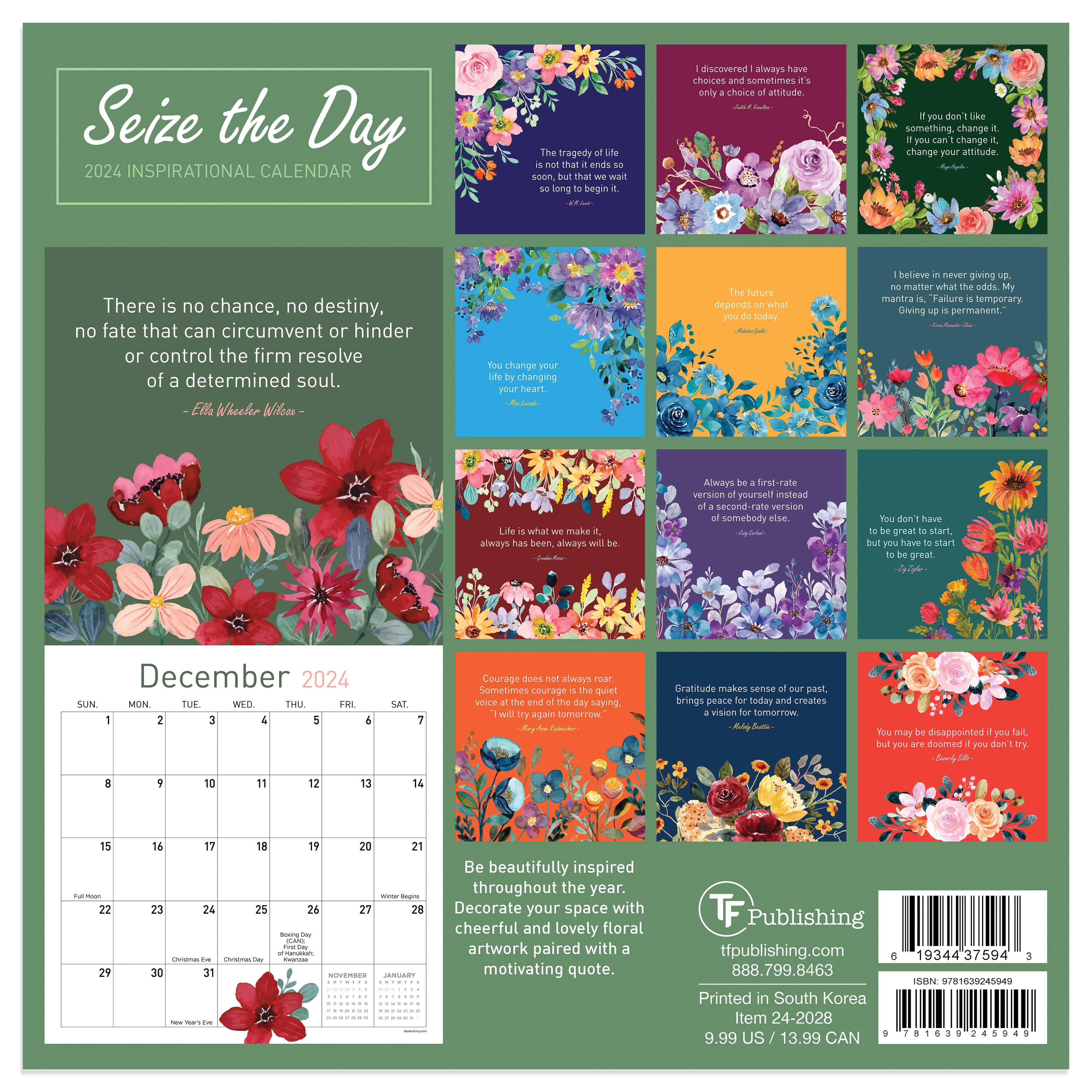 TF Publishing 2024 Seize the Day Calendar