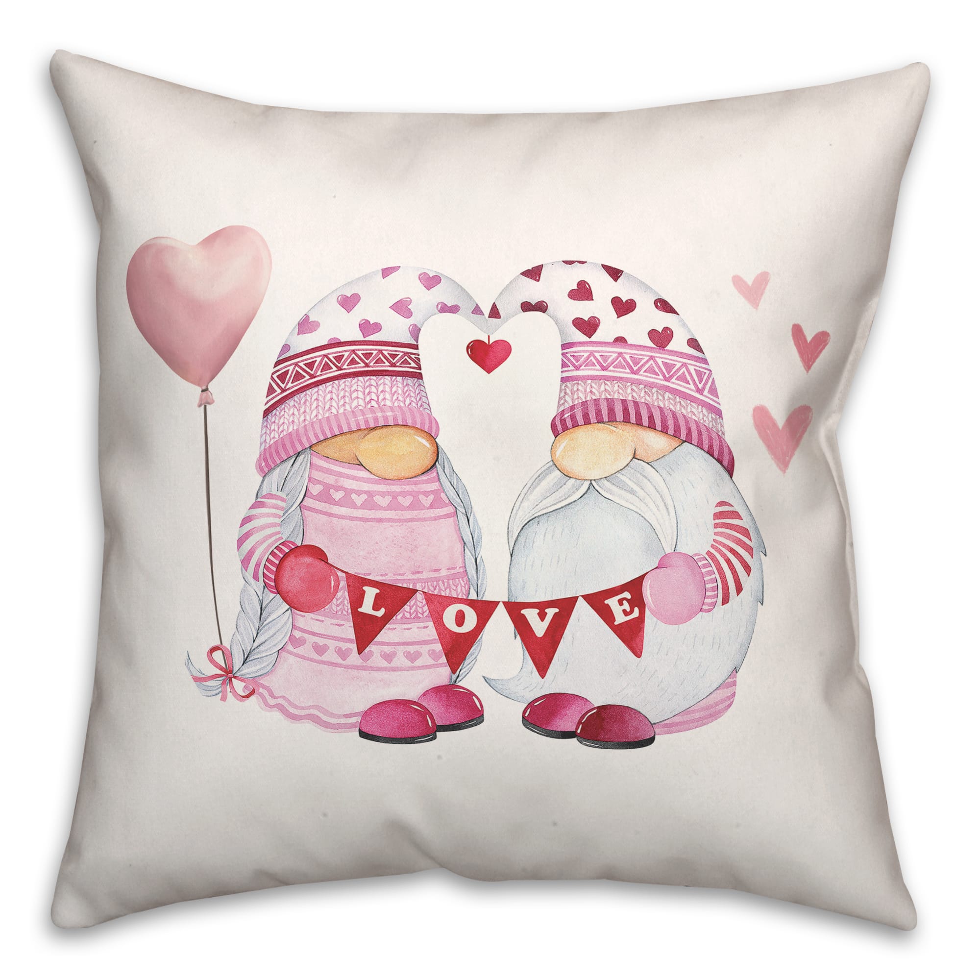 Valentine Gnomes Throw Pillow Michaels