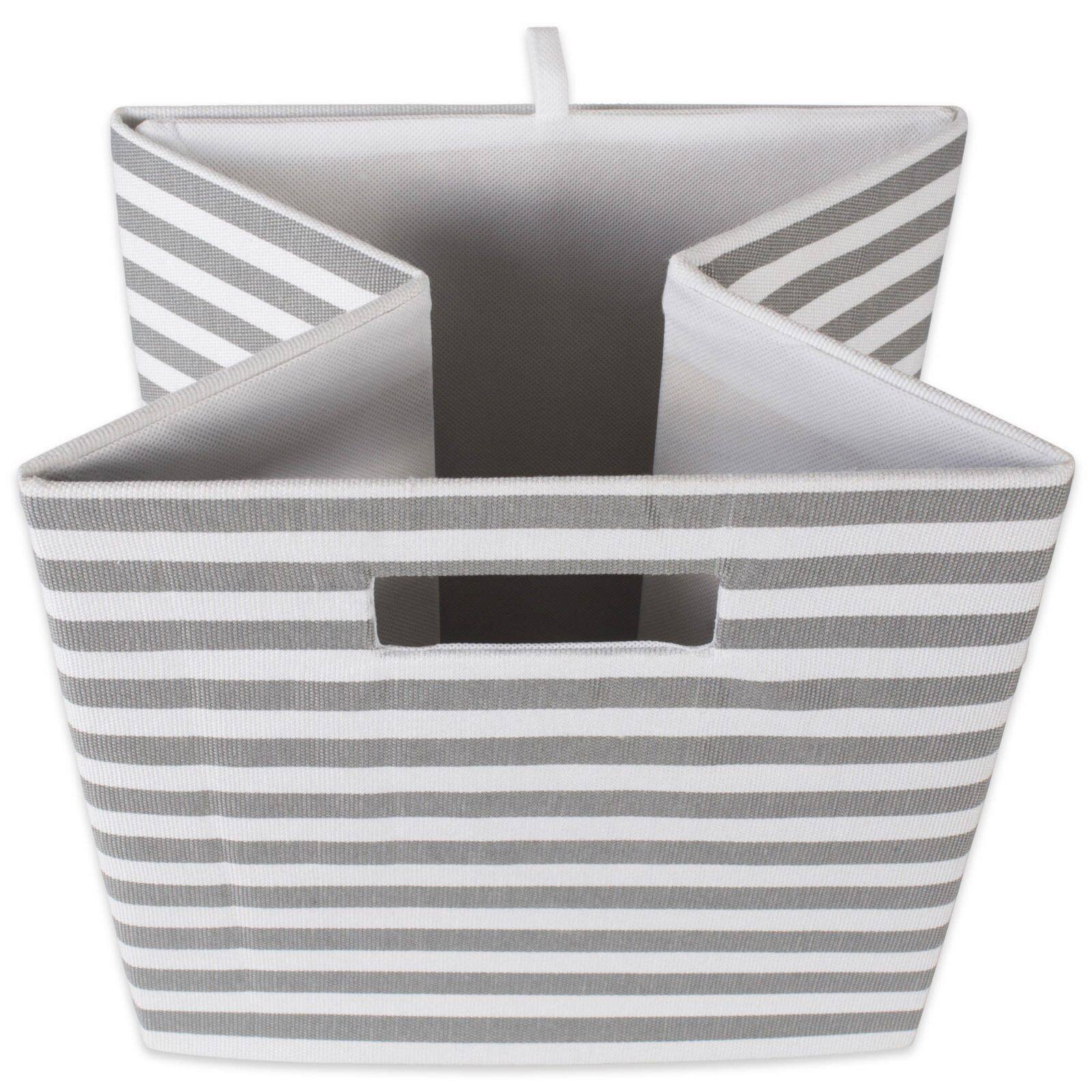 DII&#xAE; 13&#x22; Gray Pinstripe Storage Cube