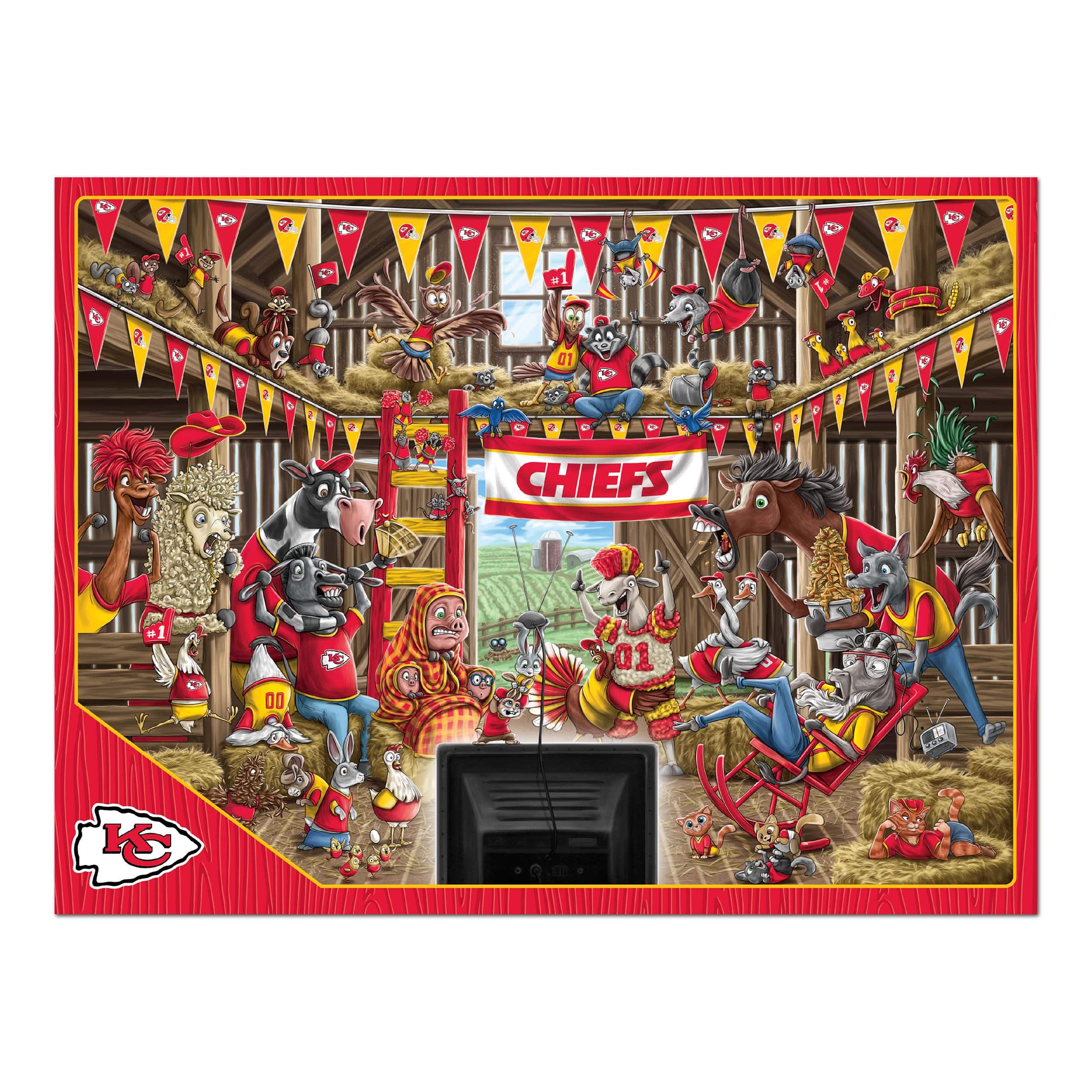 NFL Barnyard Fans 500 Piece Puzzle