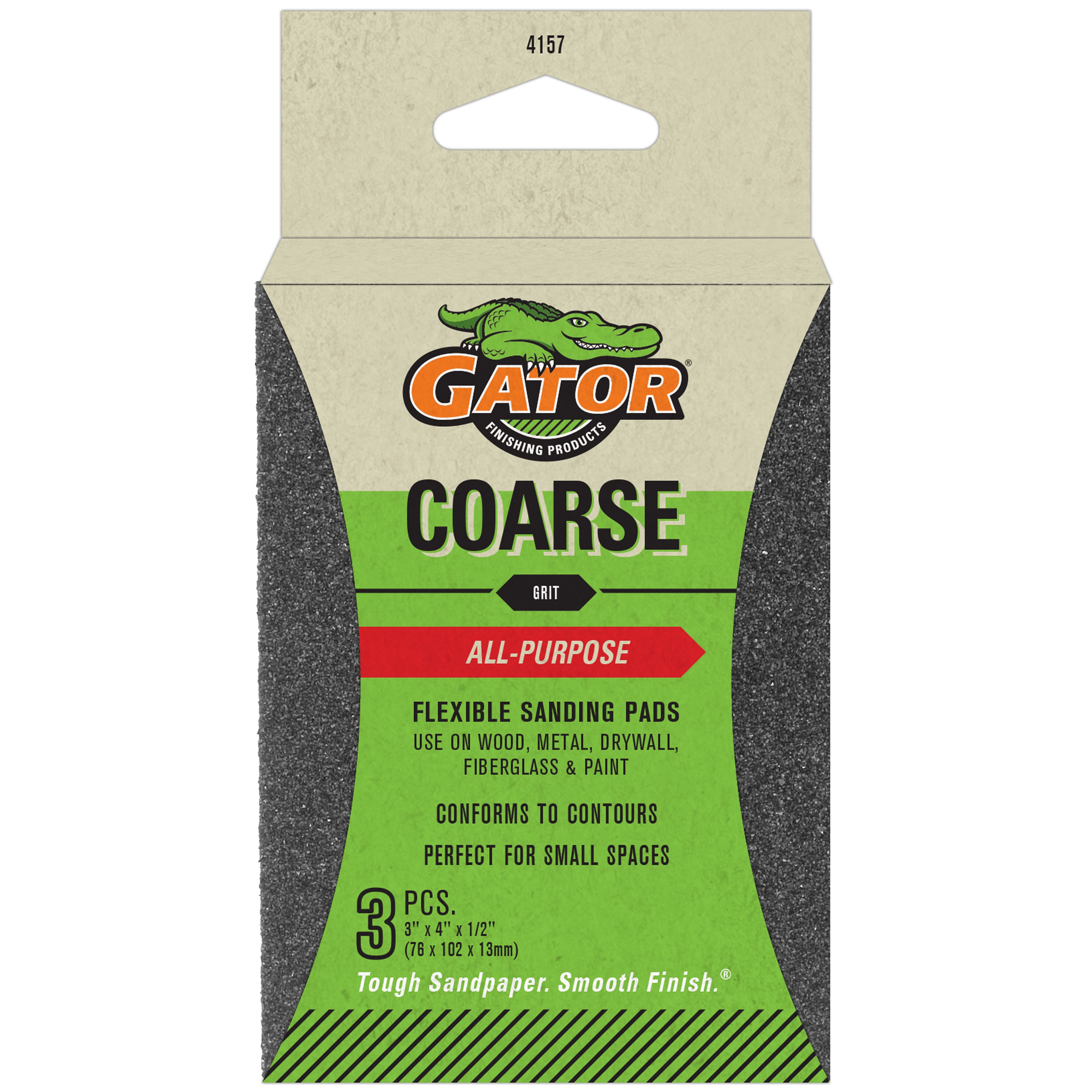 Gator® Coarse Grit All-Purpose Flexible Sanding Pads, 3ct.