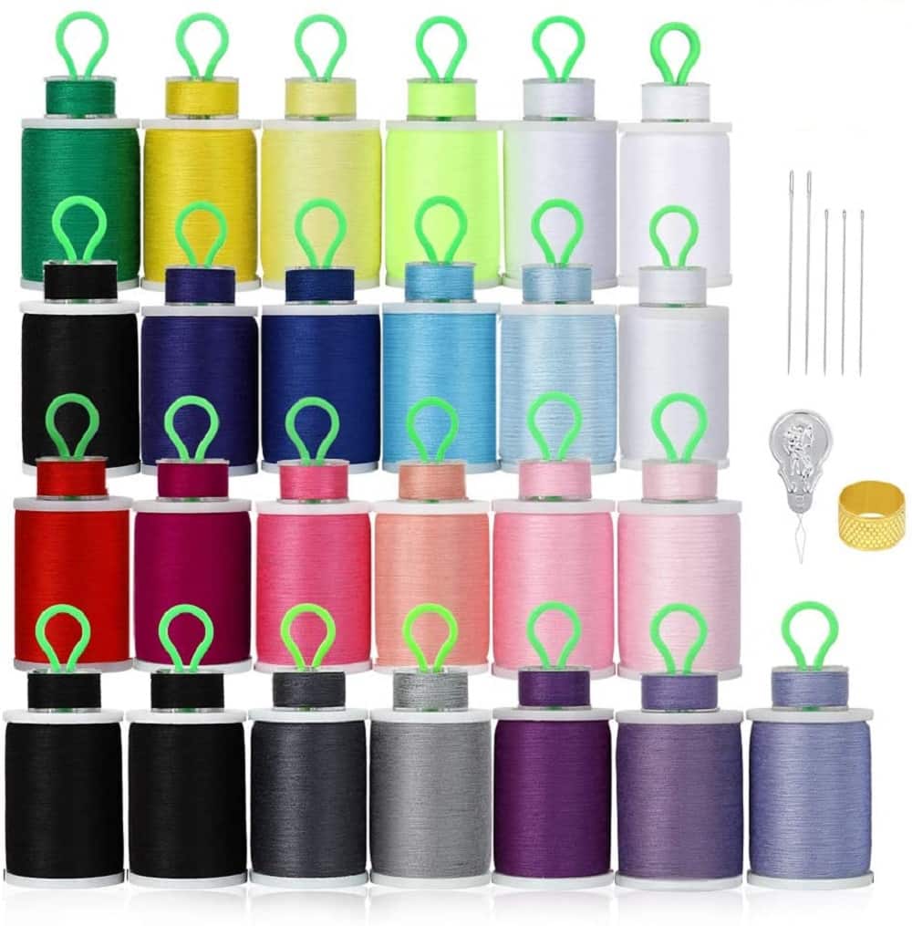  Sewing Thread Assortment Cotton Spools Thread Set for
