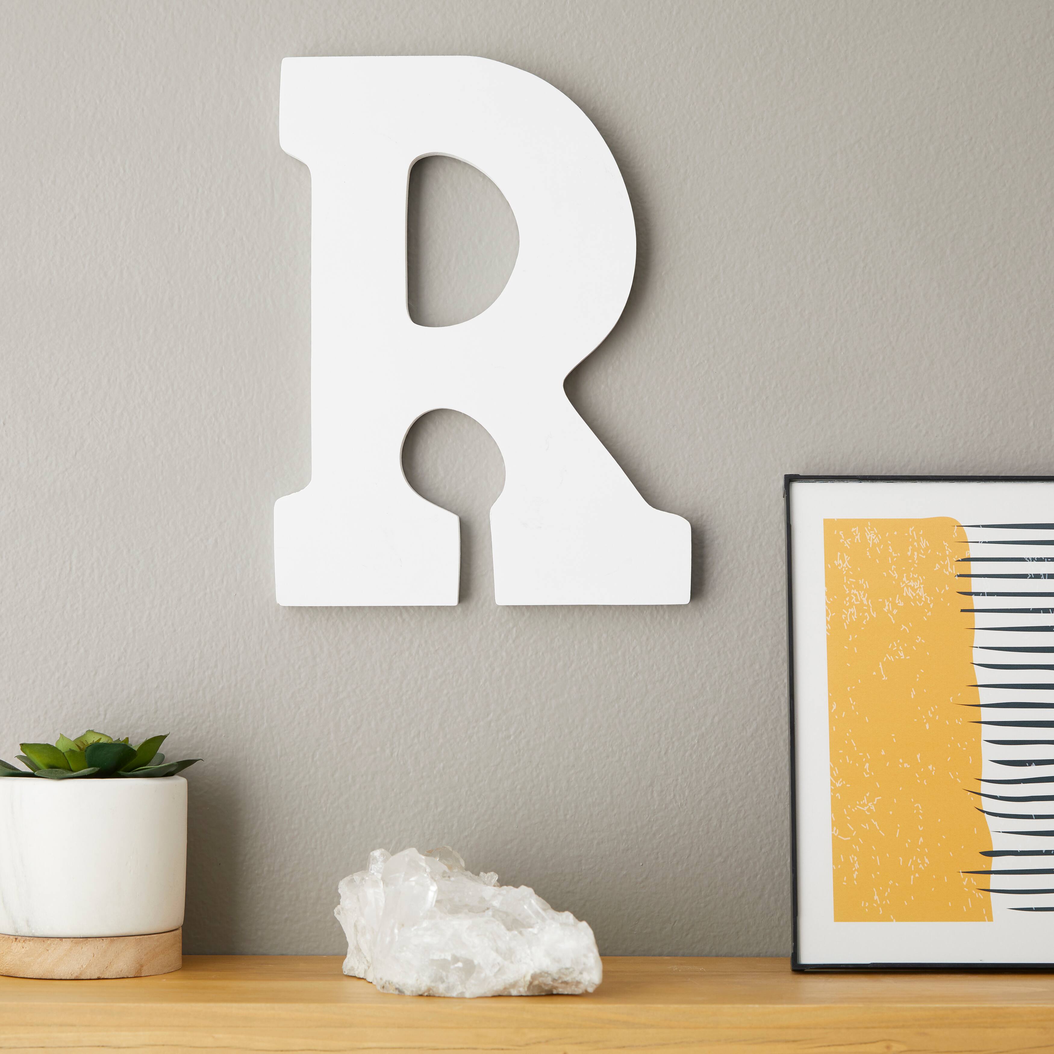 6 Pack: 9&#x22; White MDF Whimsy Letter by Make Market&#xAE;