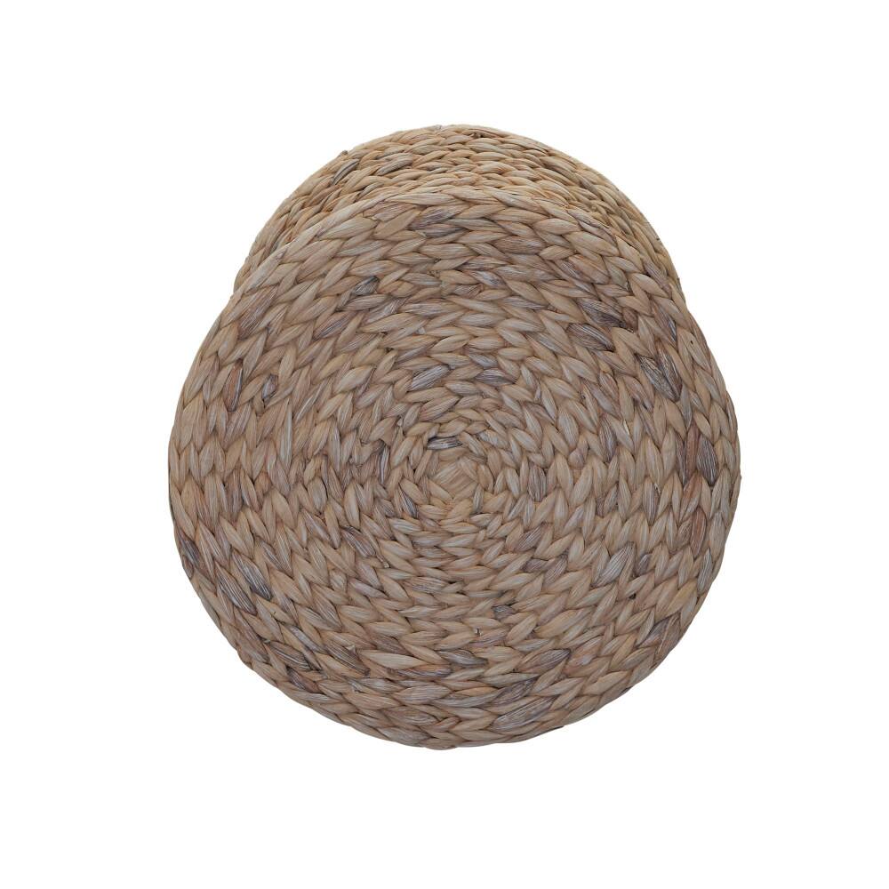 Household Essentials 21" Woven Hyacinth Hourglass End Table