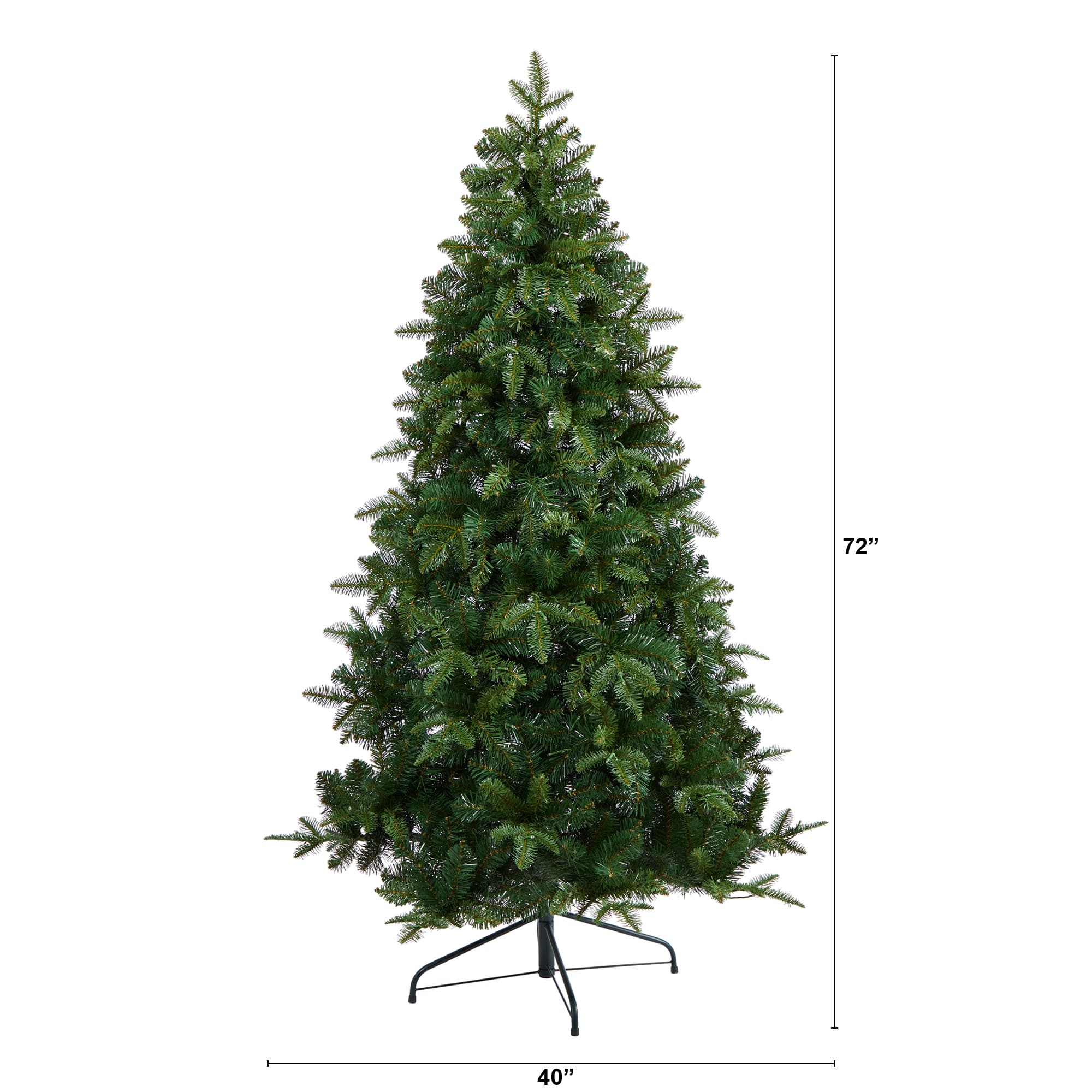 6ft. Pre-Lit Grand Teton Spruce Flat Back Artificial Christmas Tree with Clear LED Lights