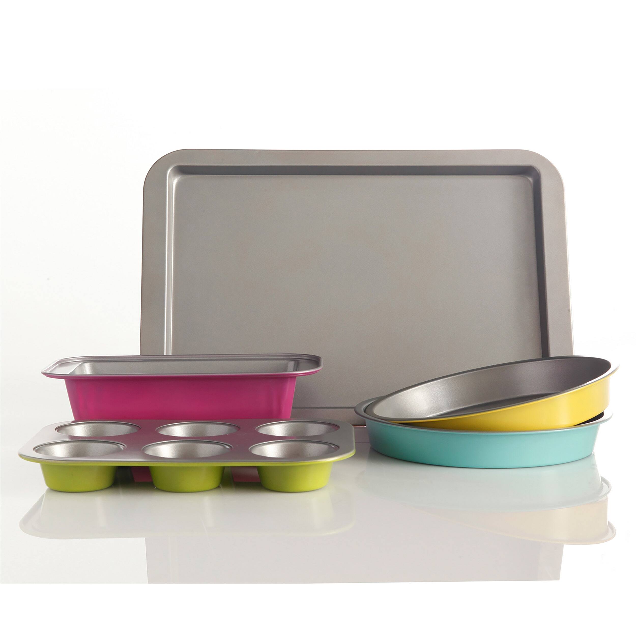 Gibson Home Color Splash Lyneham 5-Piece Carbon Steel Bakeware Set