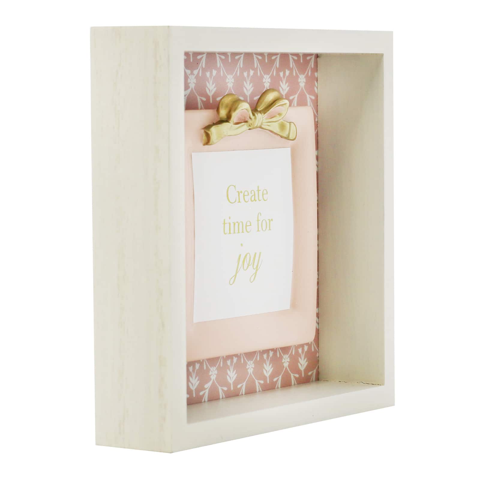 6&#x22; Time for Joy Framed Block Tabletop D&#xE9;cor by Ashland&#xAE;