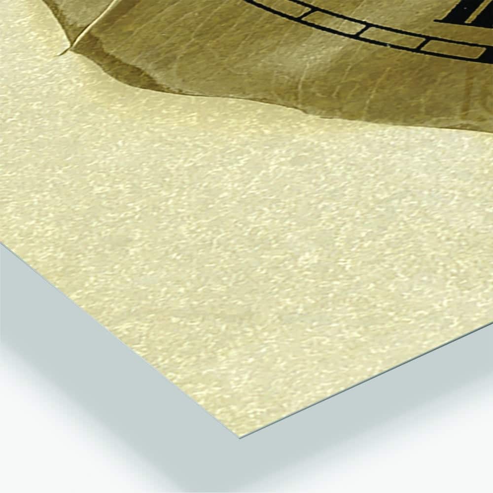 Designart Botanical Beige Retro Leaf Multipanel Wall Clock