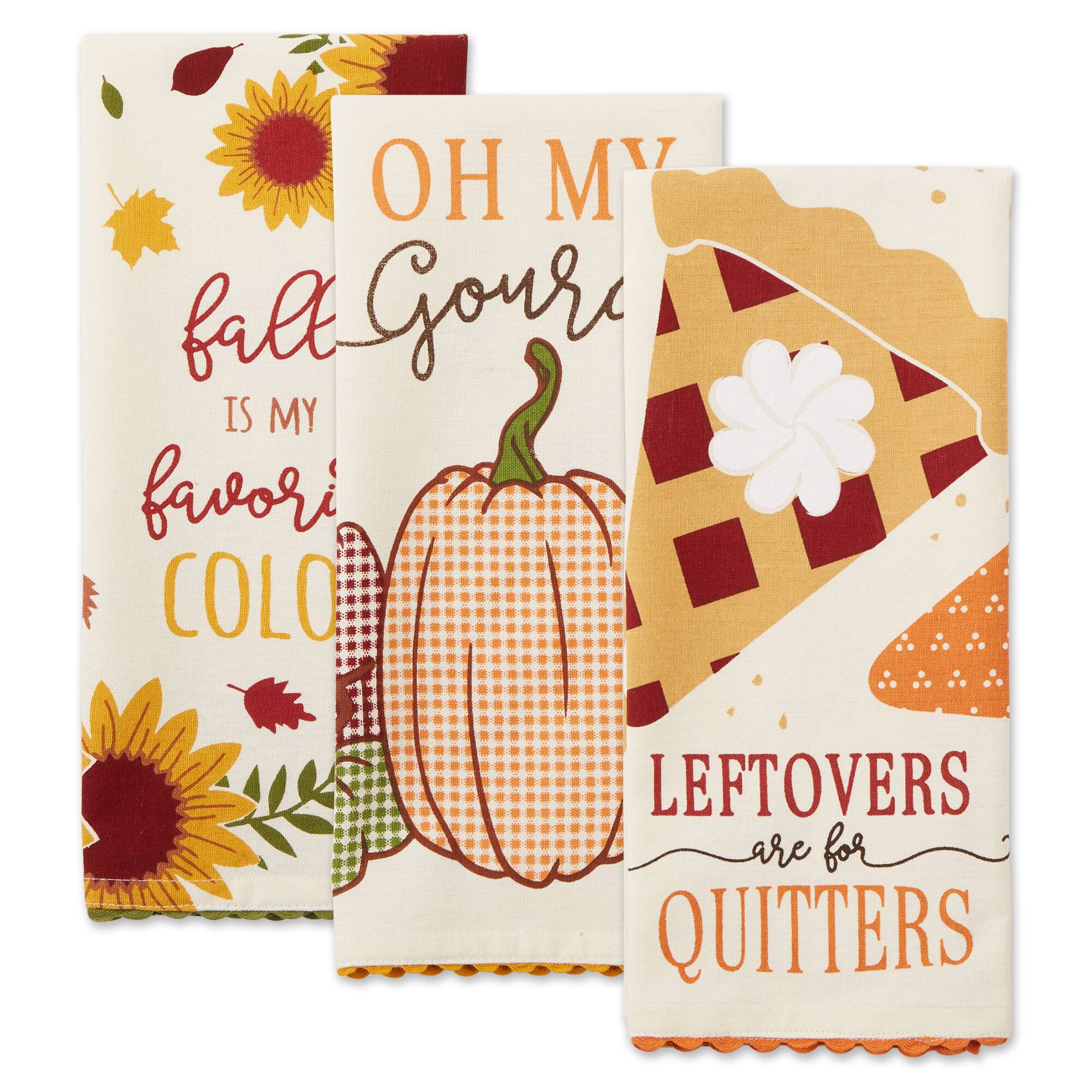 DII® Thanksgiving Printed Dishtowel Set