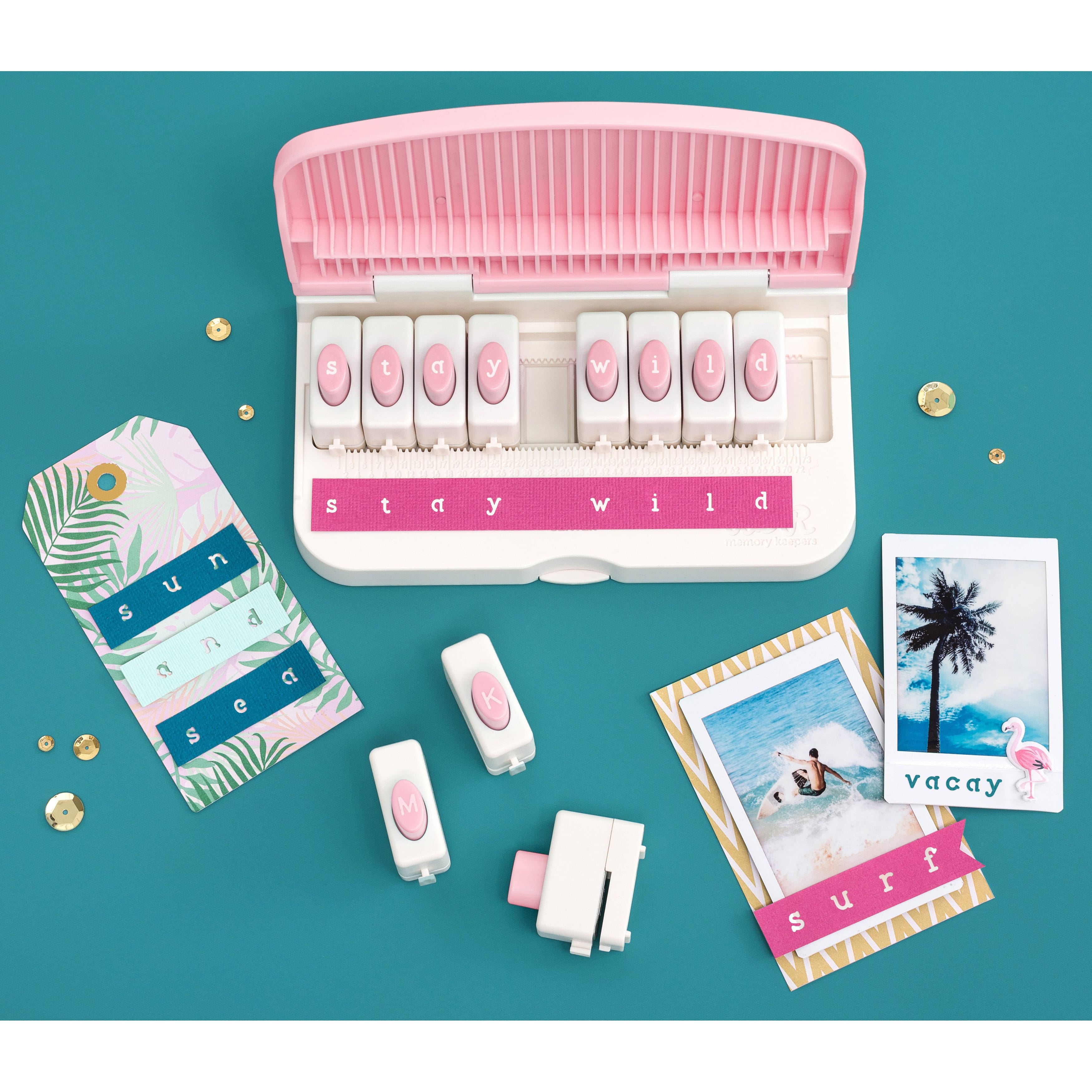 We R Memory Keepers Lowercase Word Punch Board