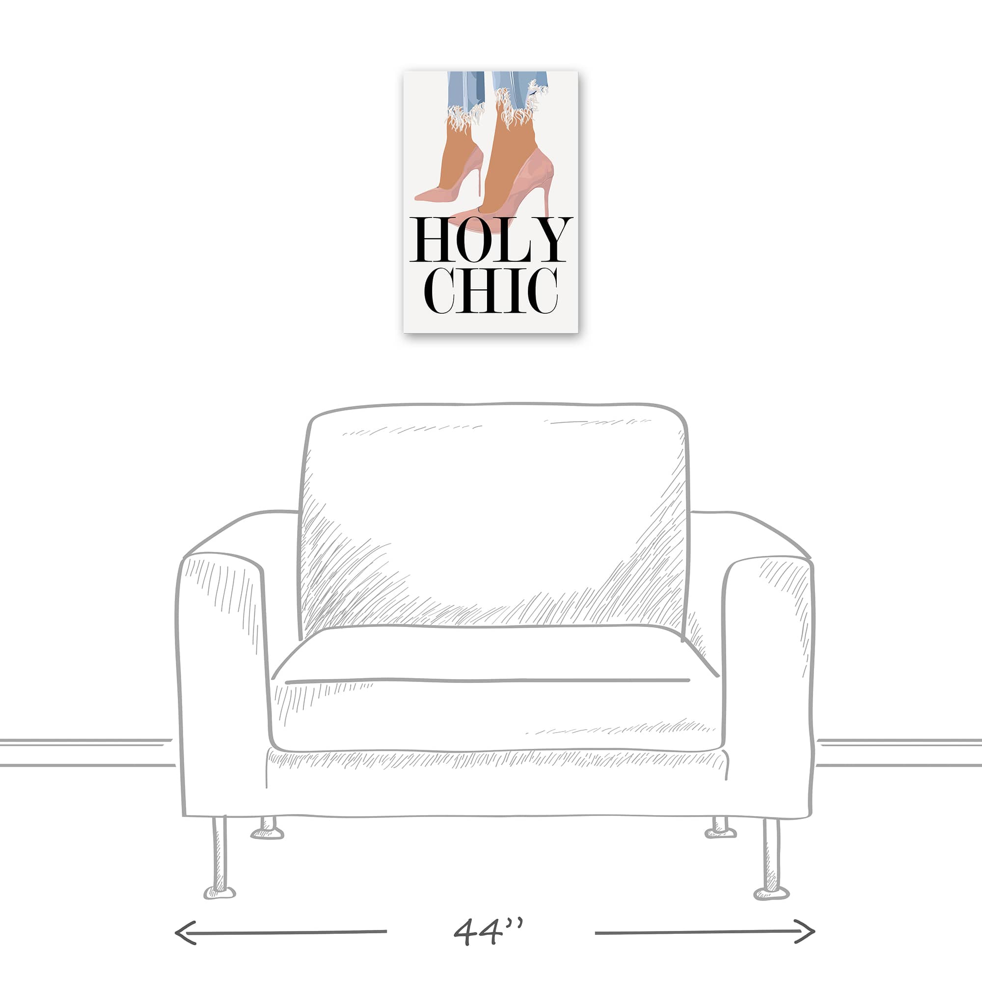 Holy Chic Canvas Wall Art