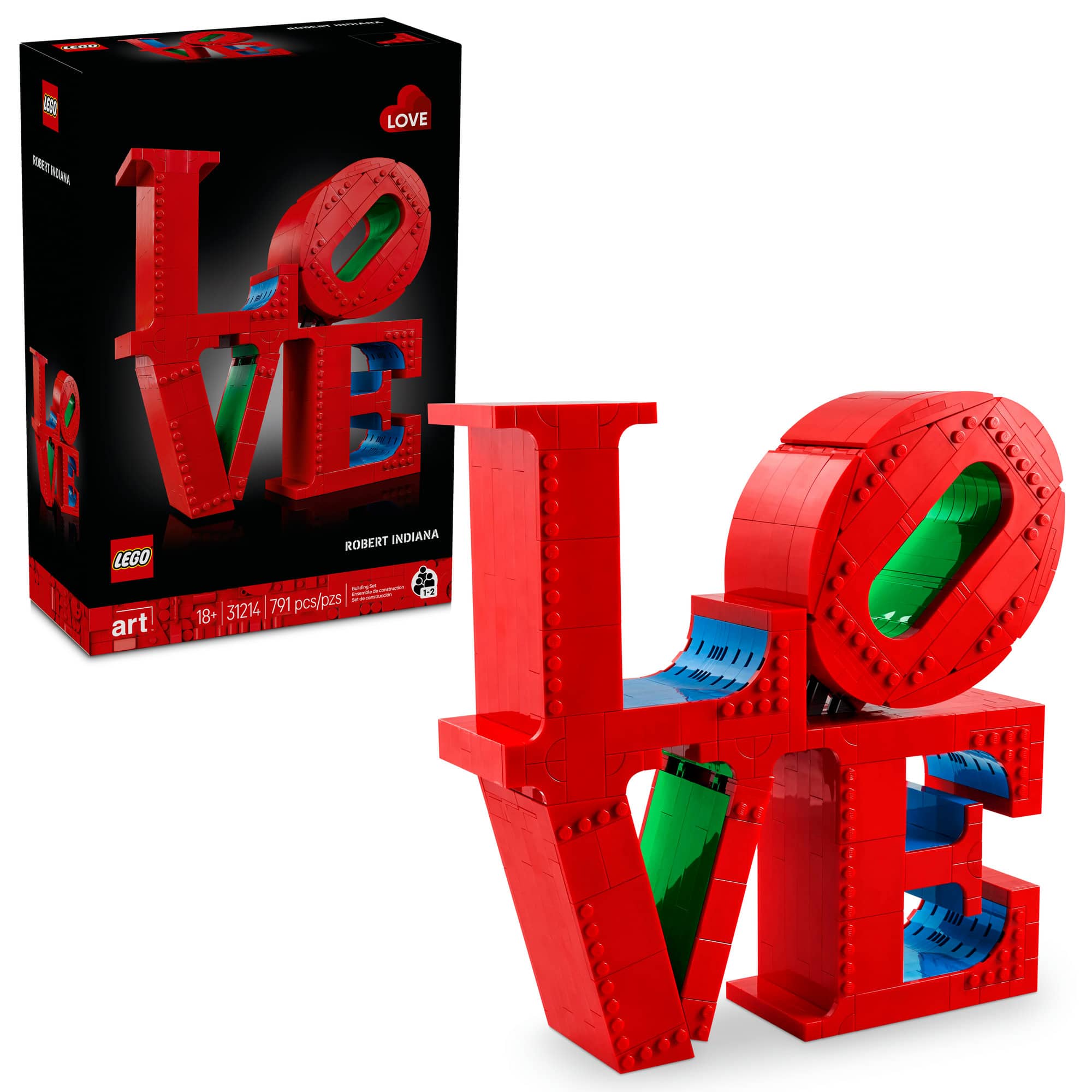 LEGO&#xAE; Art LOVE, Gift for Couples and Home Decor Idea 31214