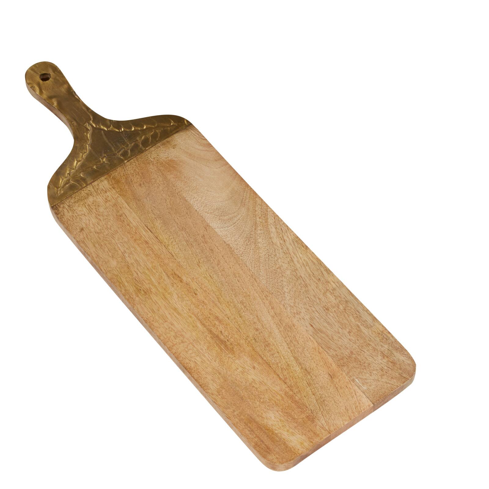 23&#x22; x 8&#x22; Brown Wood Natural Decorative Cutting Board
