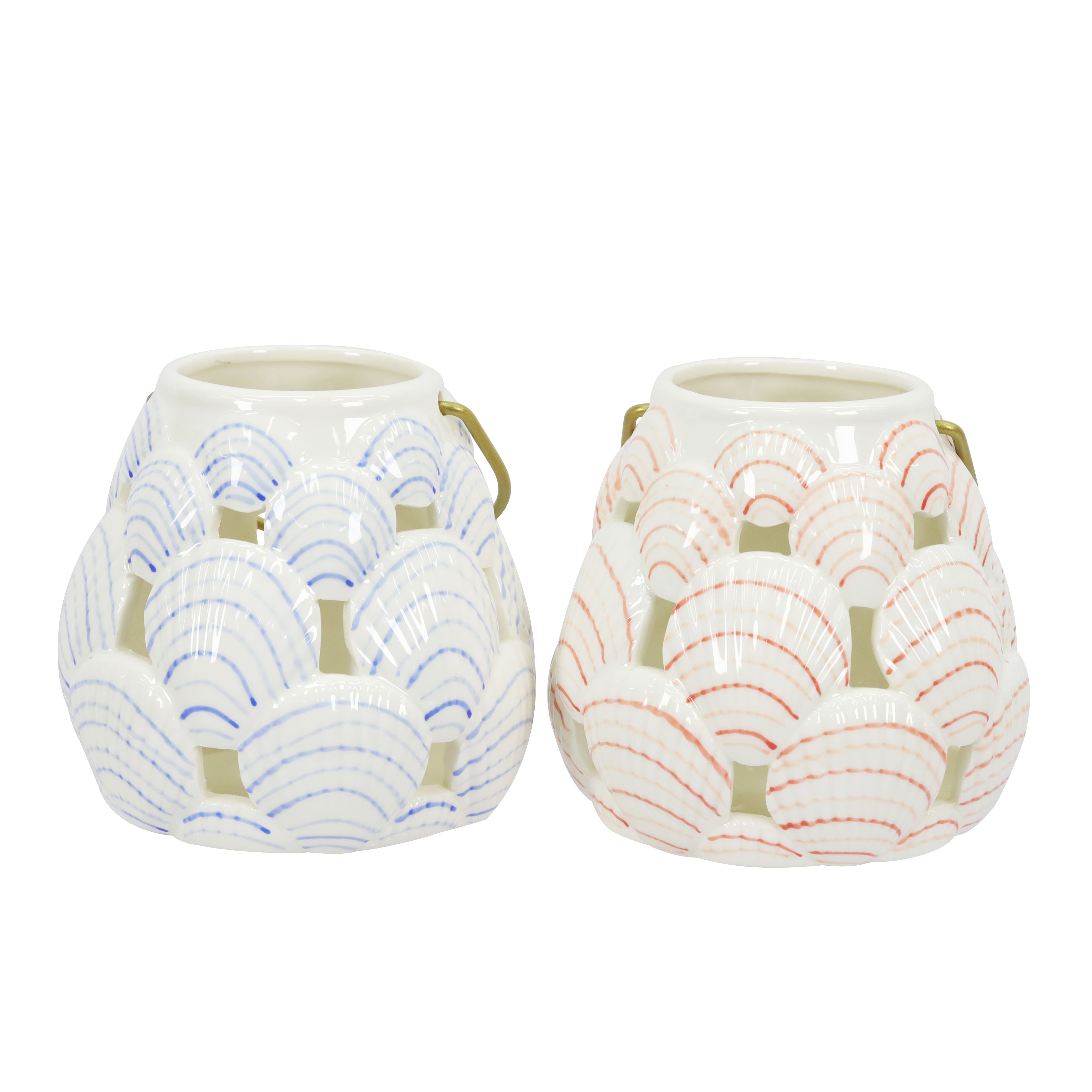 Assorted 5&#x22; Ceramic Shell Tabletop Tealight Holder by Ashland&#xAE;, 1pc.