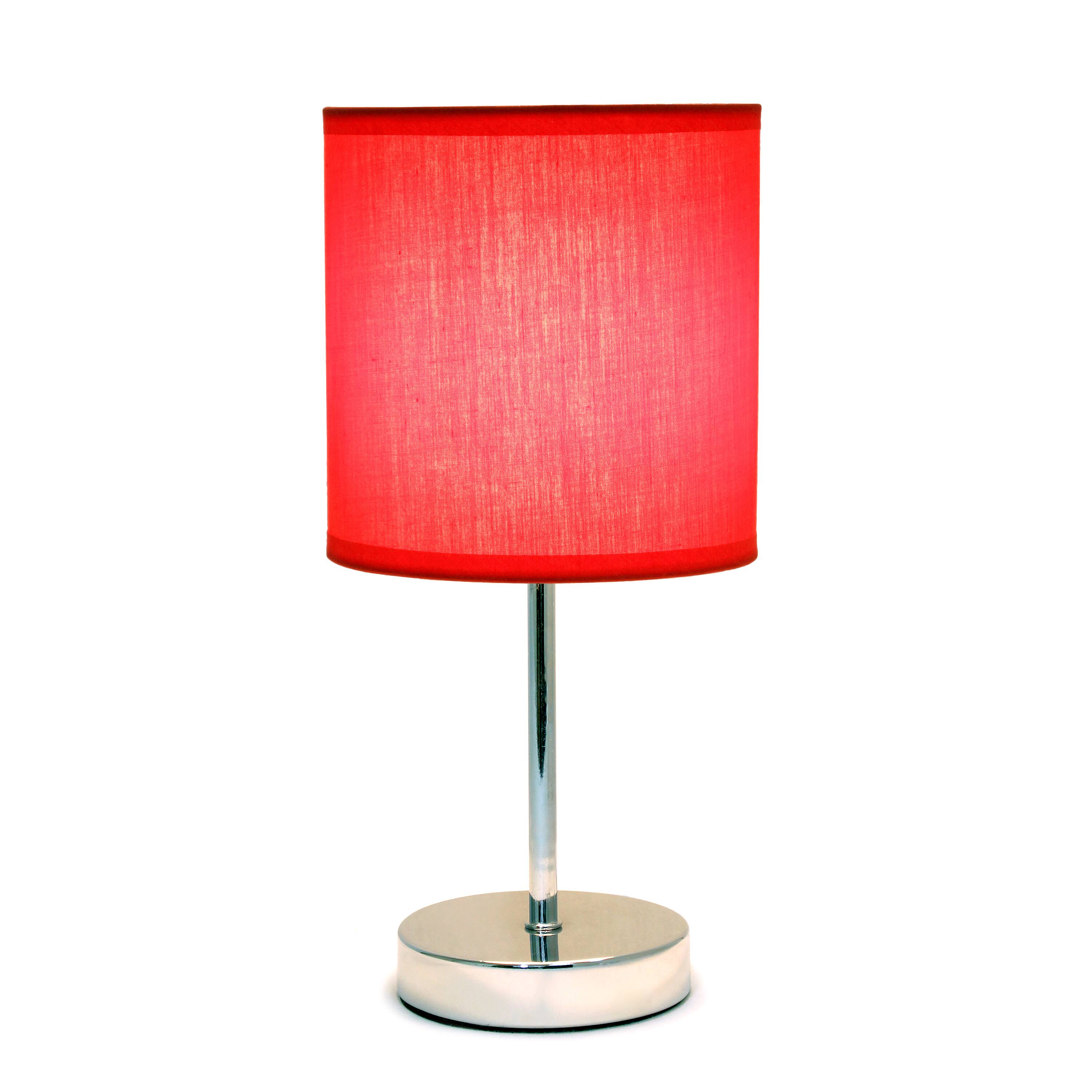 Simple Designs Chrome Mini Table Lamp