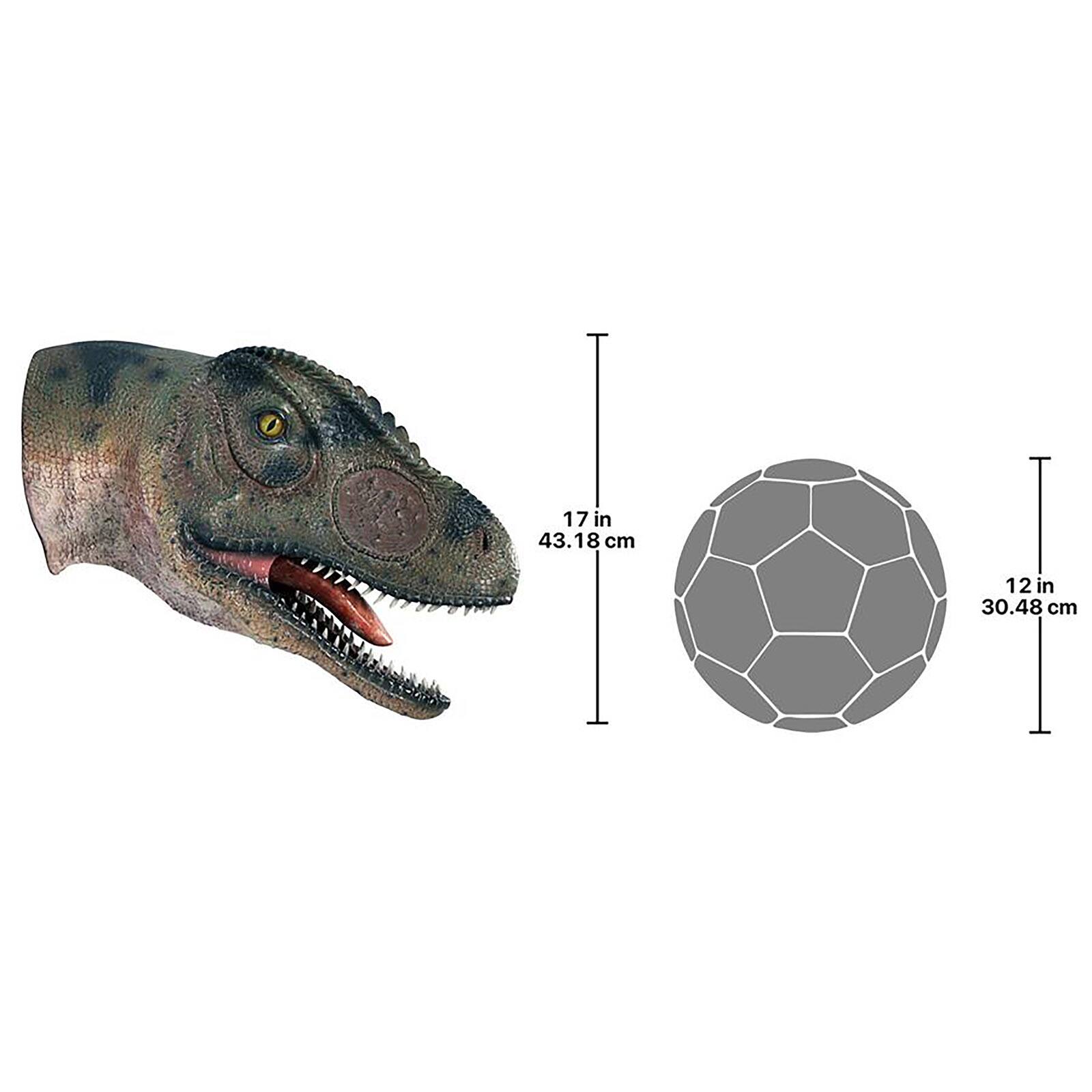 Design Toscano Giant Allosaurus Dinosaur Wall Trophy Décor