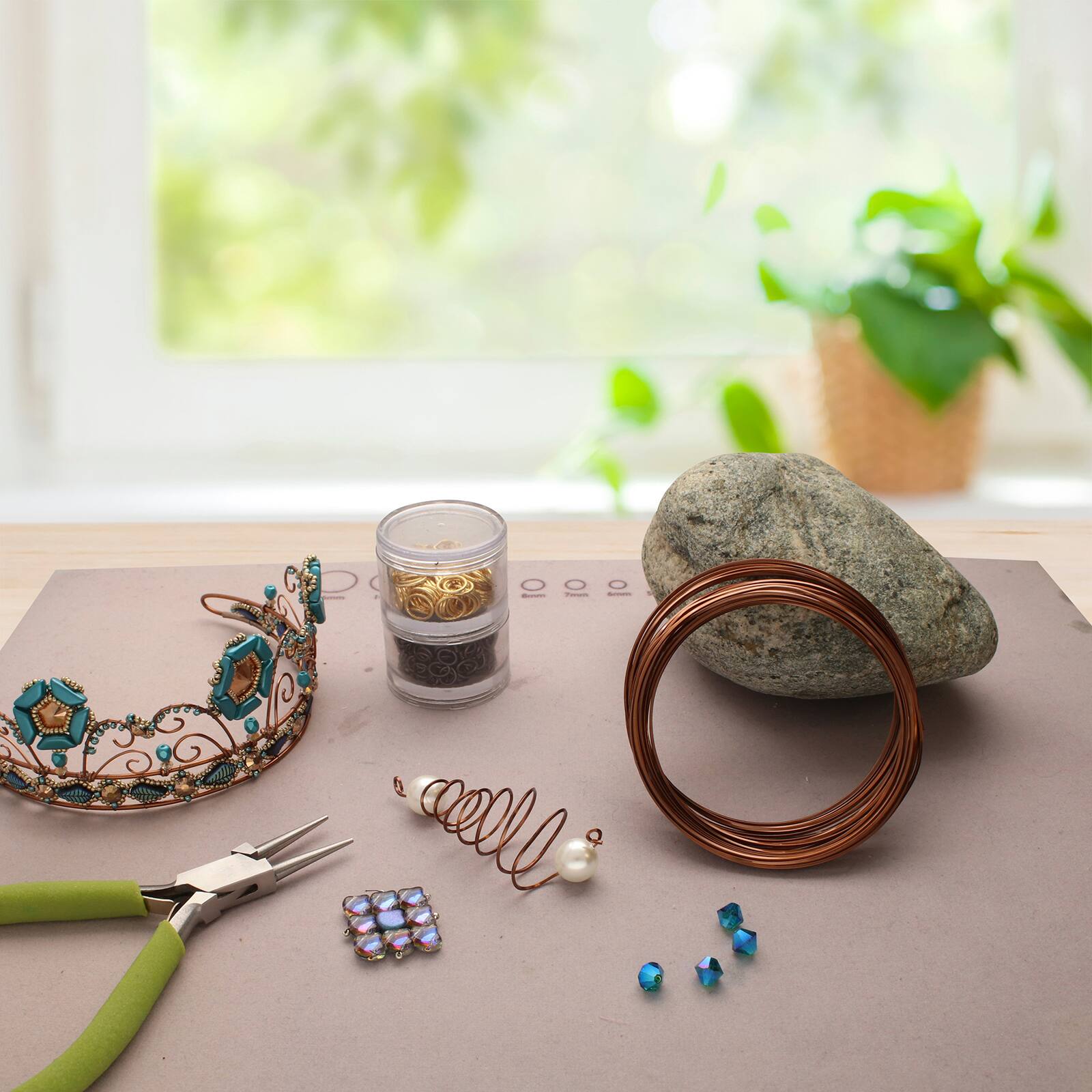 The Beadsmith® Wire Elements™ Gauge Tarnish Resistant Medium Temper Half Round Wire