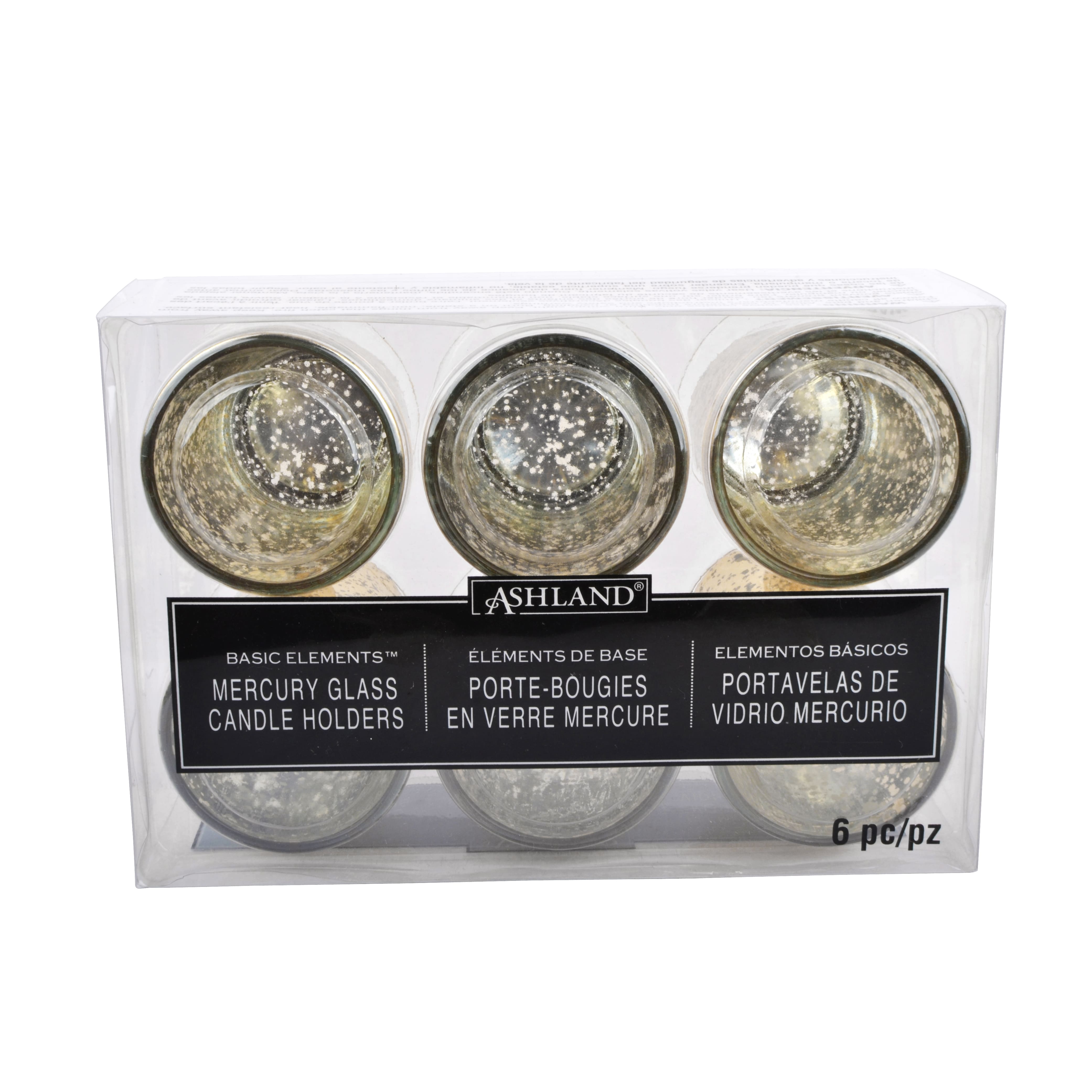 12 Packs: 6 ct. (72 total) Mercury Glass Votive Holders by Ashland® Élégance™