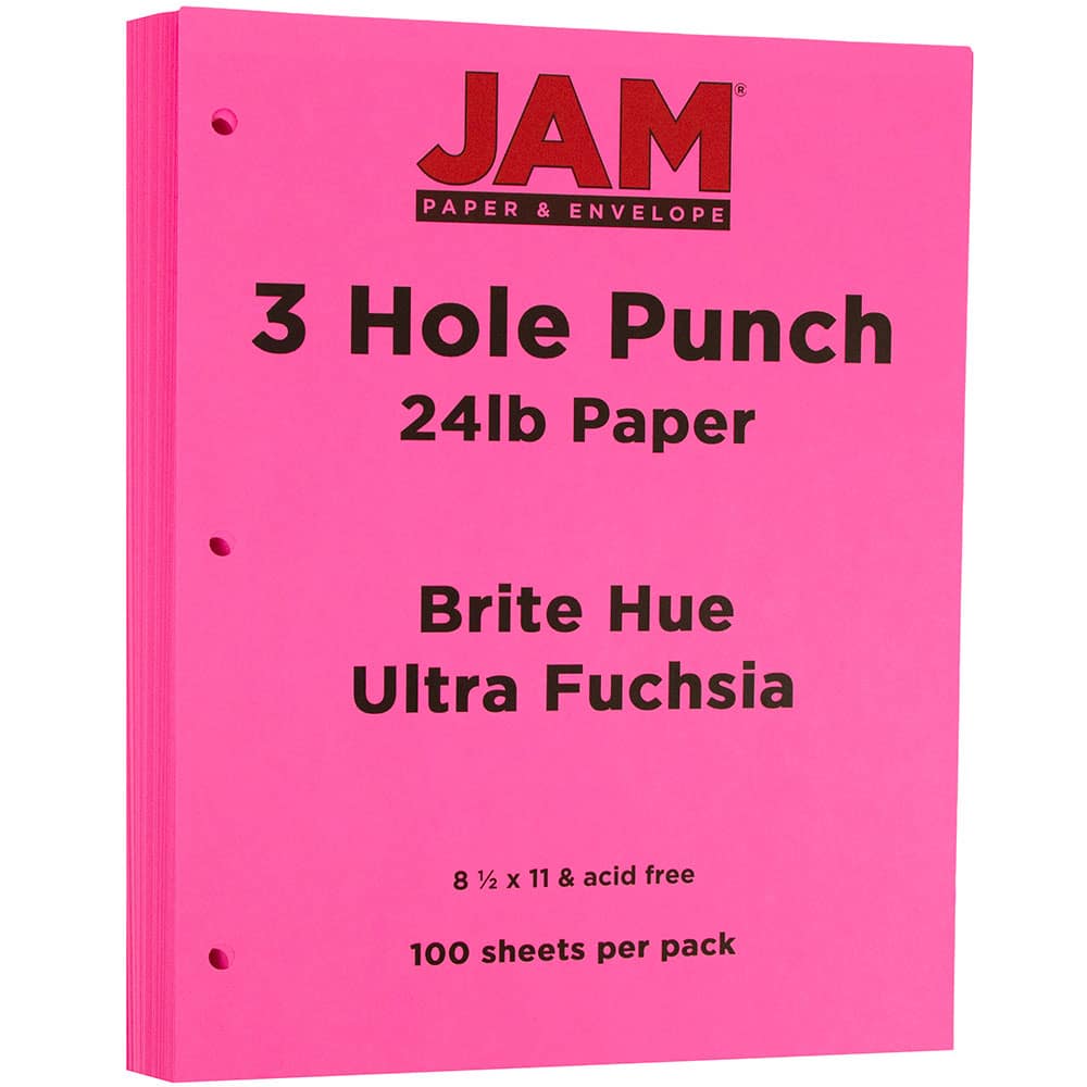 Pink Three Hole Punch