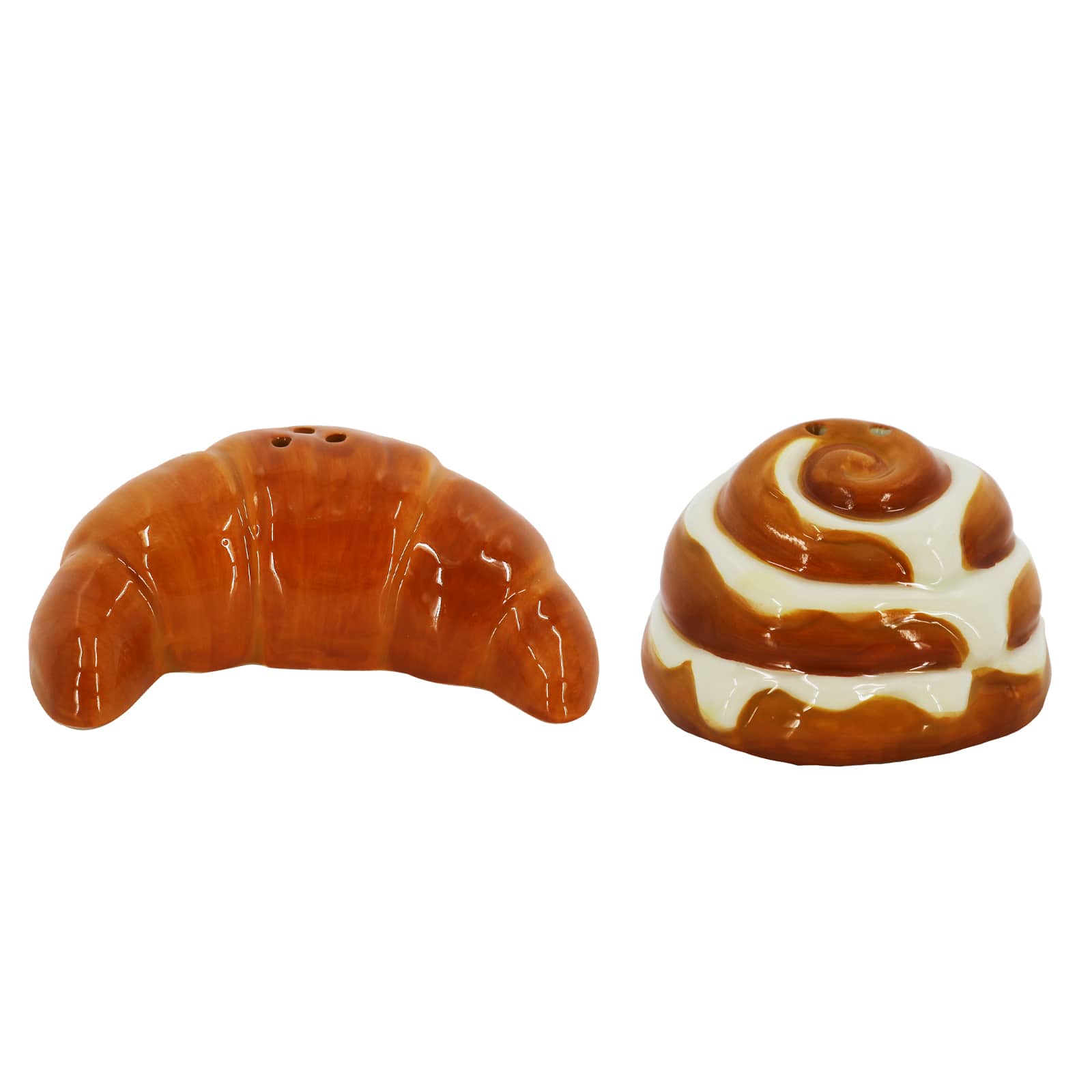 Croissant & Cinnamon Roll Salt & Pepper Shakers by Ashland®
