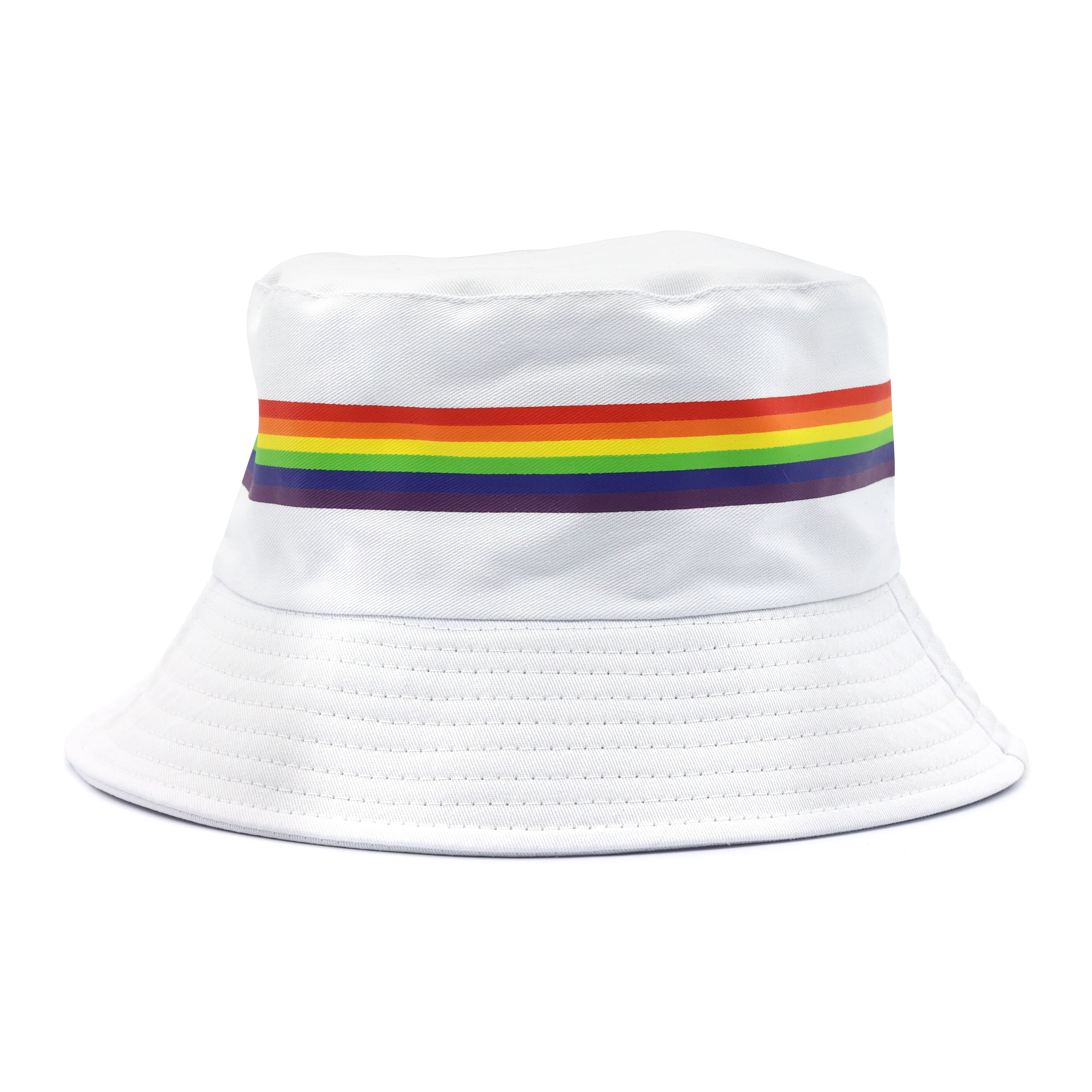 Pride Rainbow Striped Bucket Hat by Celebrate It&#x2122;